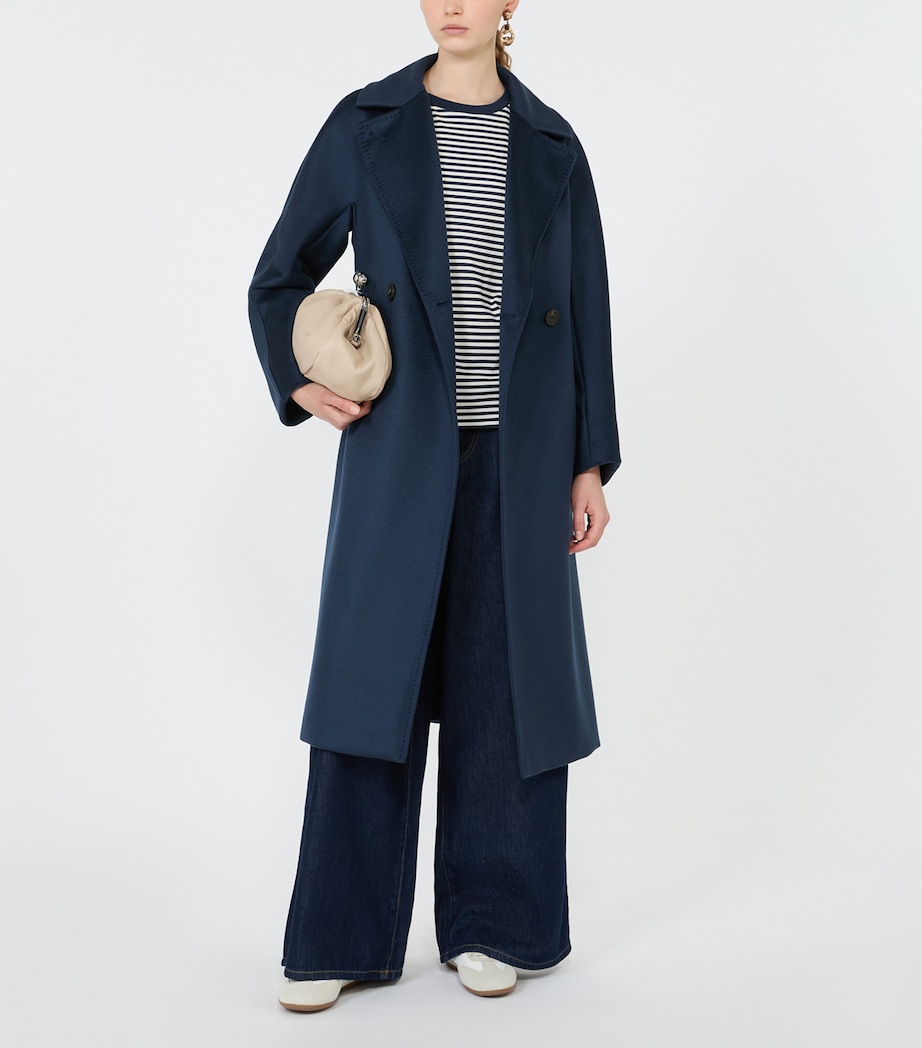 Weekend Max Mara Womens Wool Double-Breasted Coat Ultramarine Image 2
