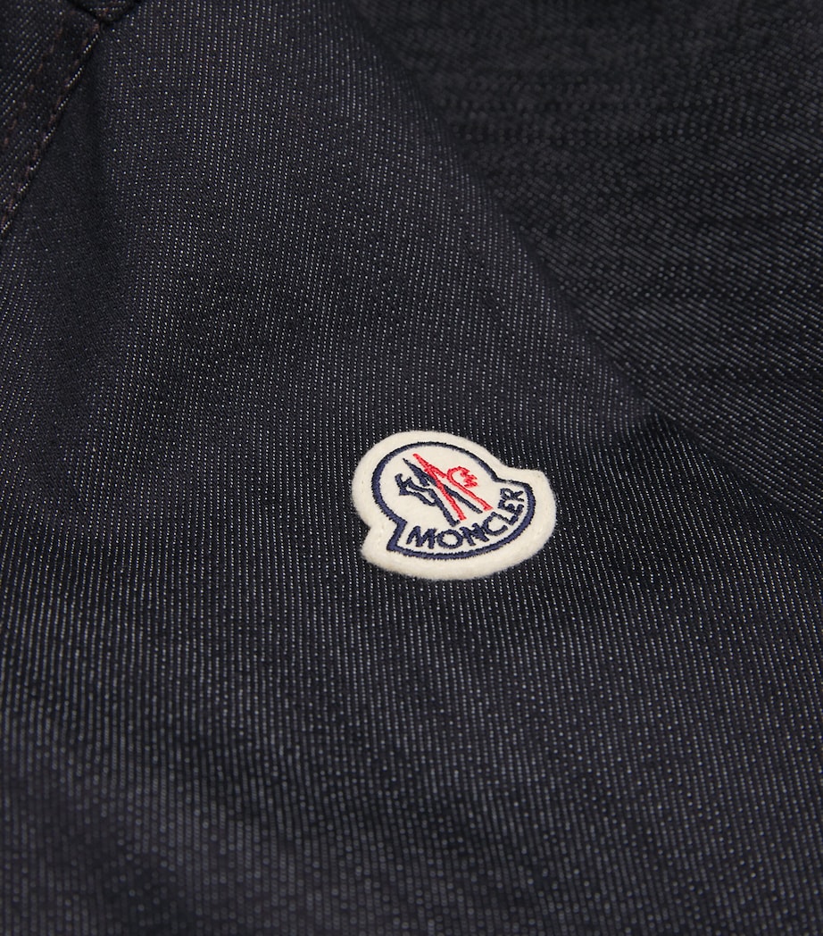 Corduroy-Trim Denim Shirt Jacket 76C Image 5