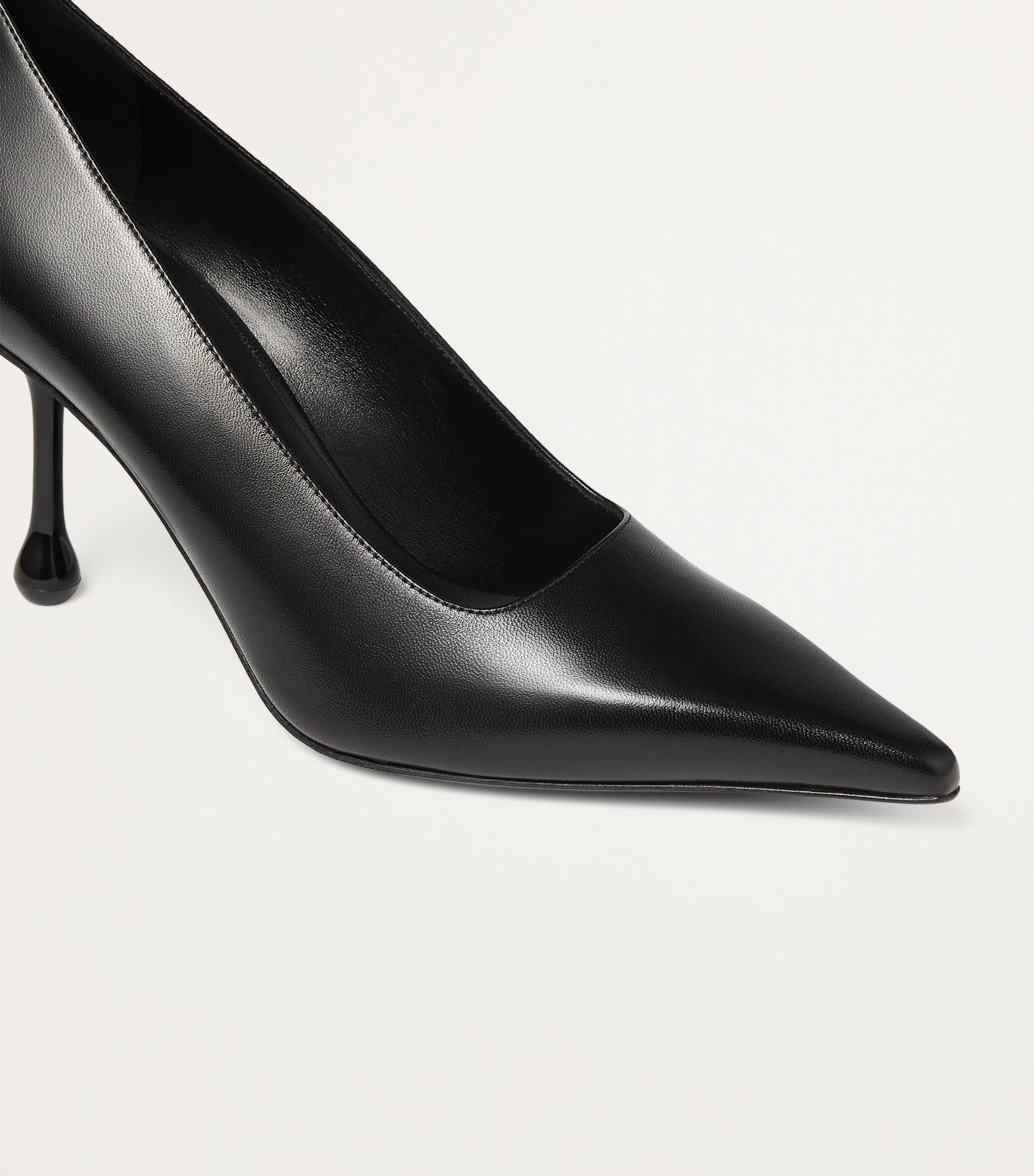 Ixia 80 Leather Pumps BLACK Image 6