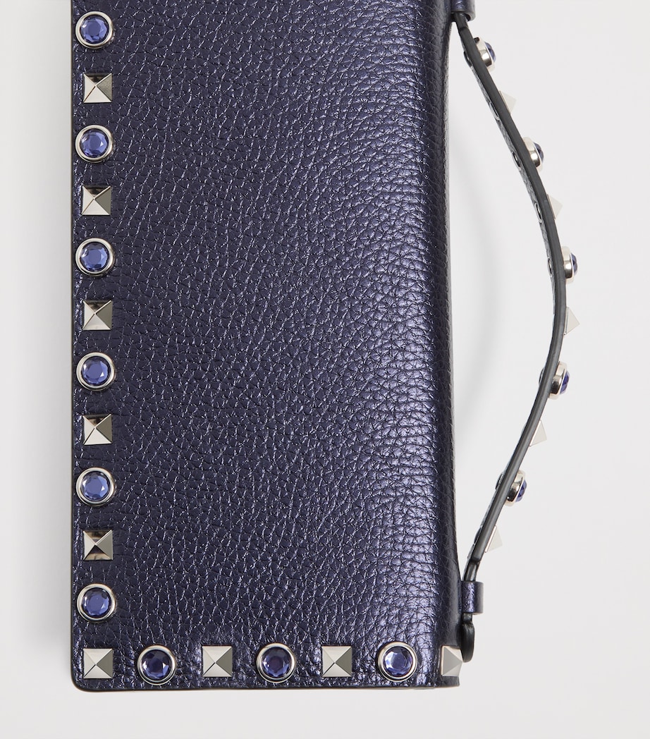 Valentino Garavani Leather Rockstud Chain Wallet Image 6