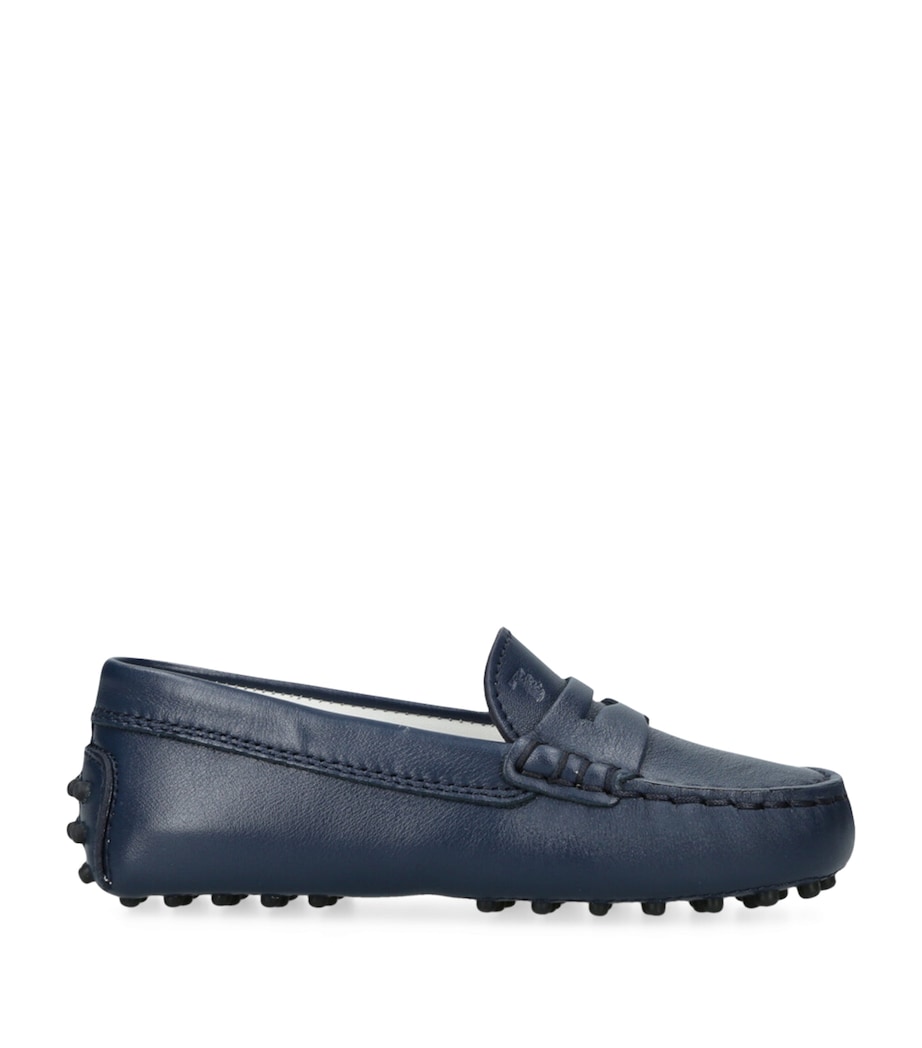 Leather Mocassino Nuovo Driving Shoes NAVY Image 1
