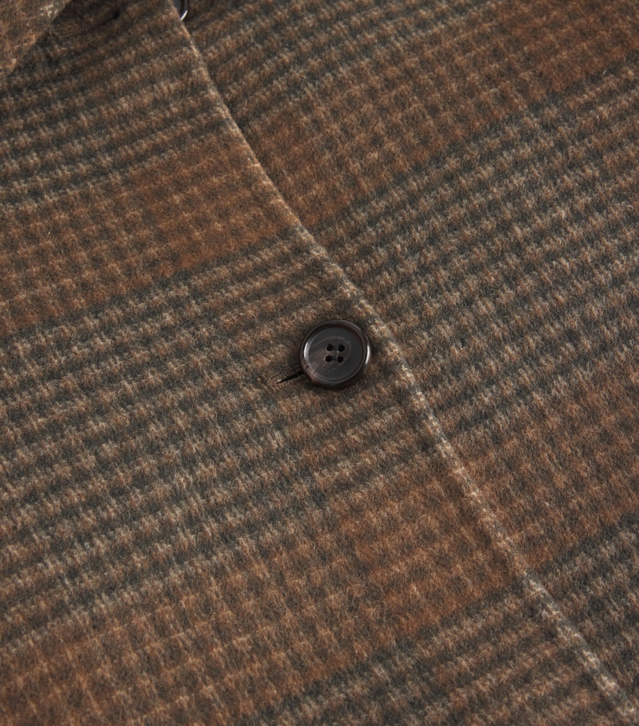 Wool-Cashmere Check Overcoat ZPD-BRASS MULTI Image 5