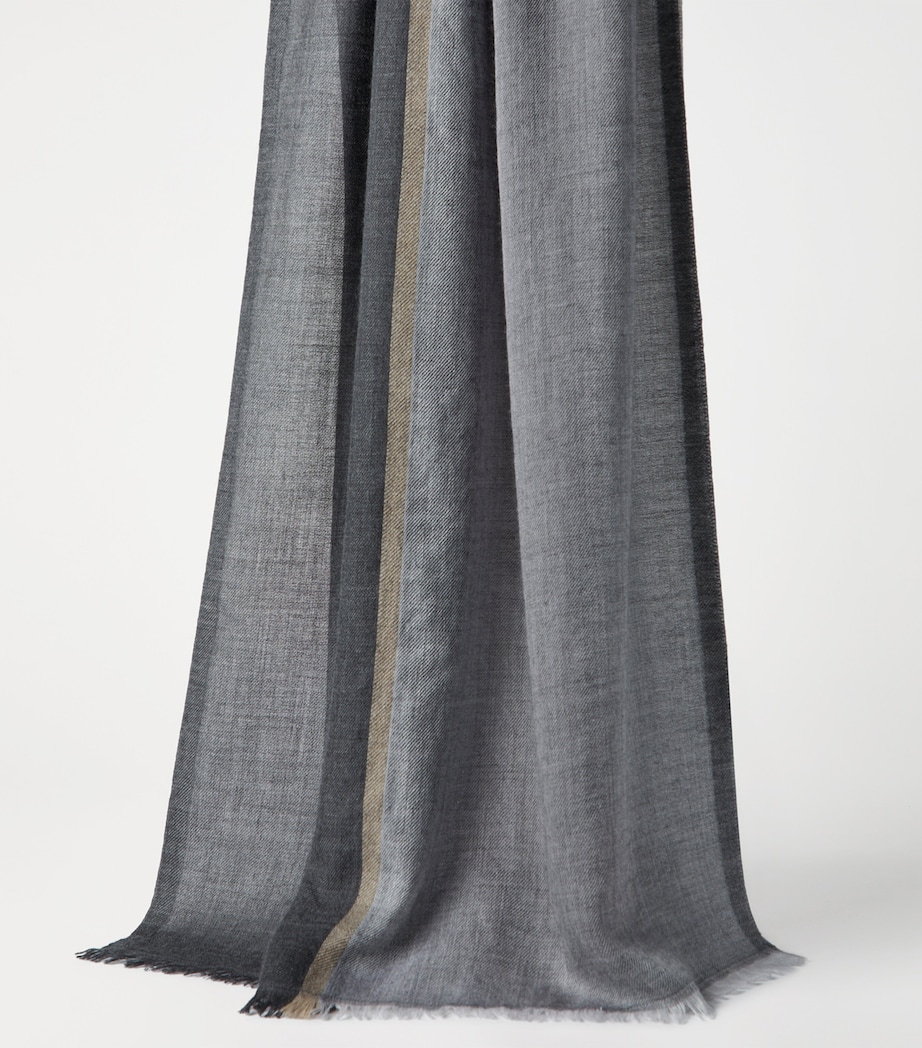 Cashmere-Silk Colour-Block Scarf CW483 Image 2