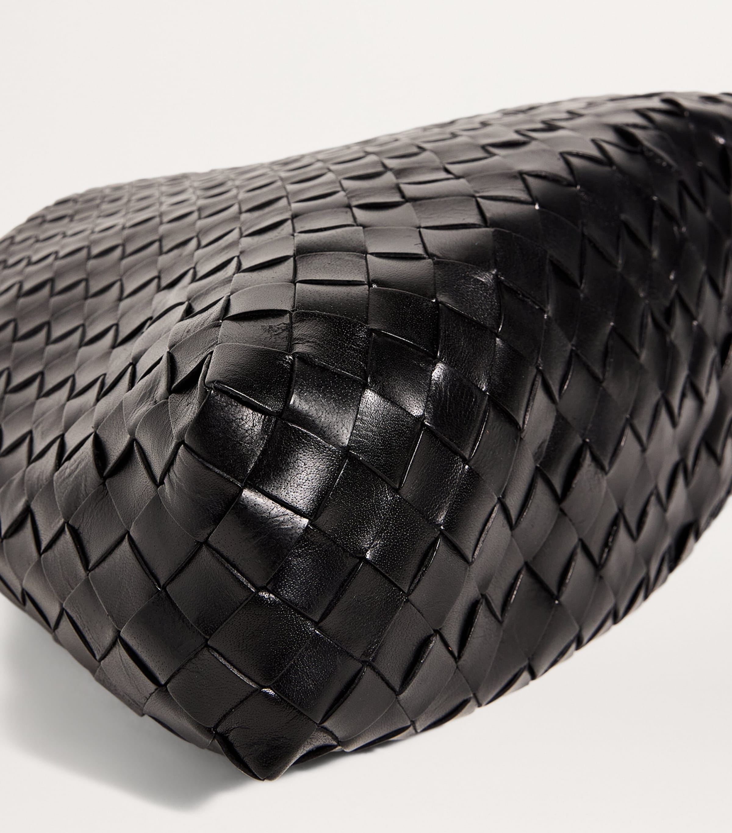 Large Leather Santa Croce Tote Bag BLACK Image 5