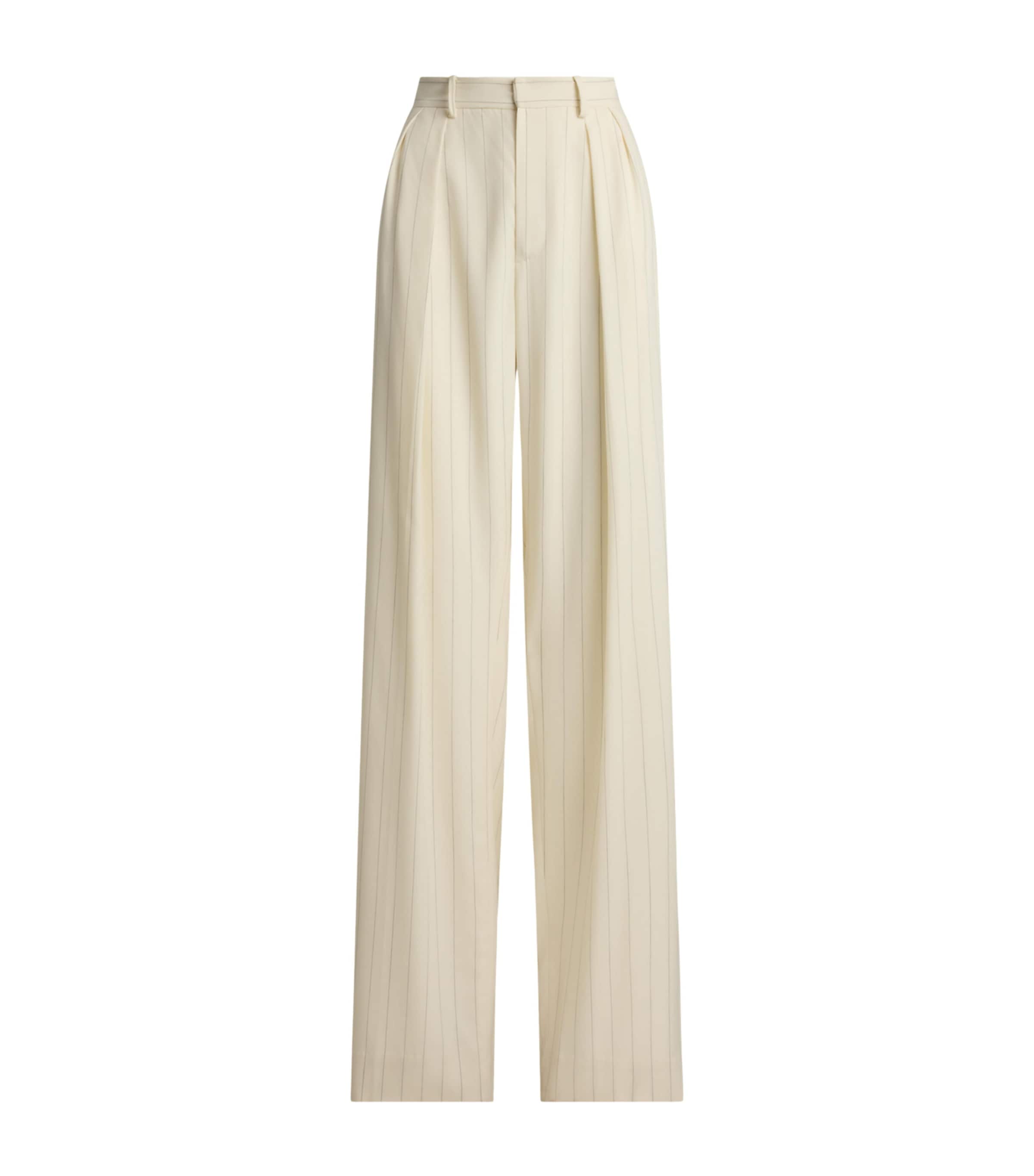 Wool Stripe Jody Trousers NATURAL-101 Image 1