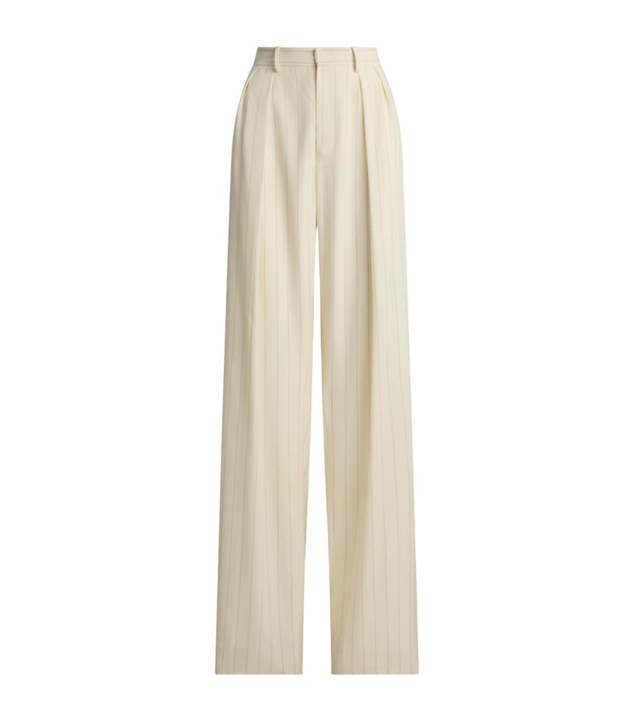 Wool Stripe Jody Trousers NATURAL-101 Image 1