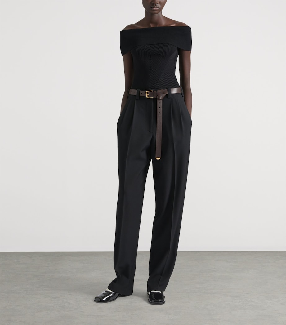 Leather Voyou Belt CHOCOLATE Image 2