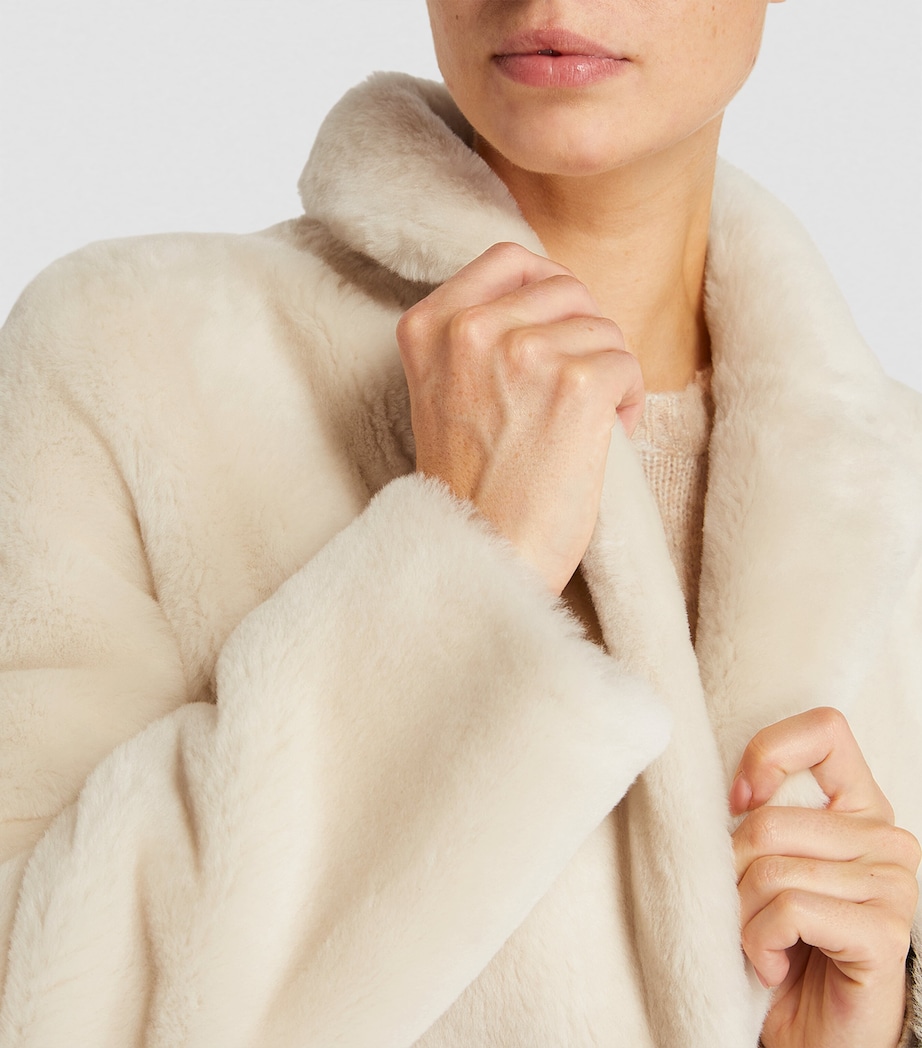 Shearling Reversible Coat A1006 Image 8