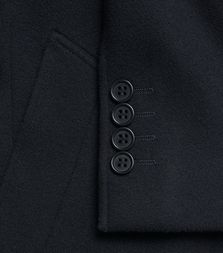 Canali Mens Wool-Cashmere Coat Image 6