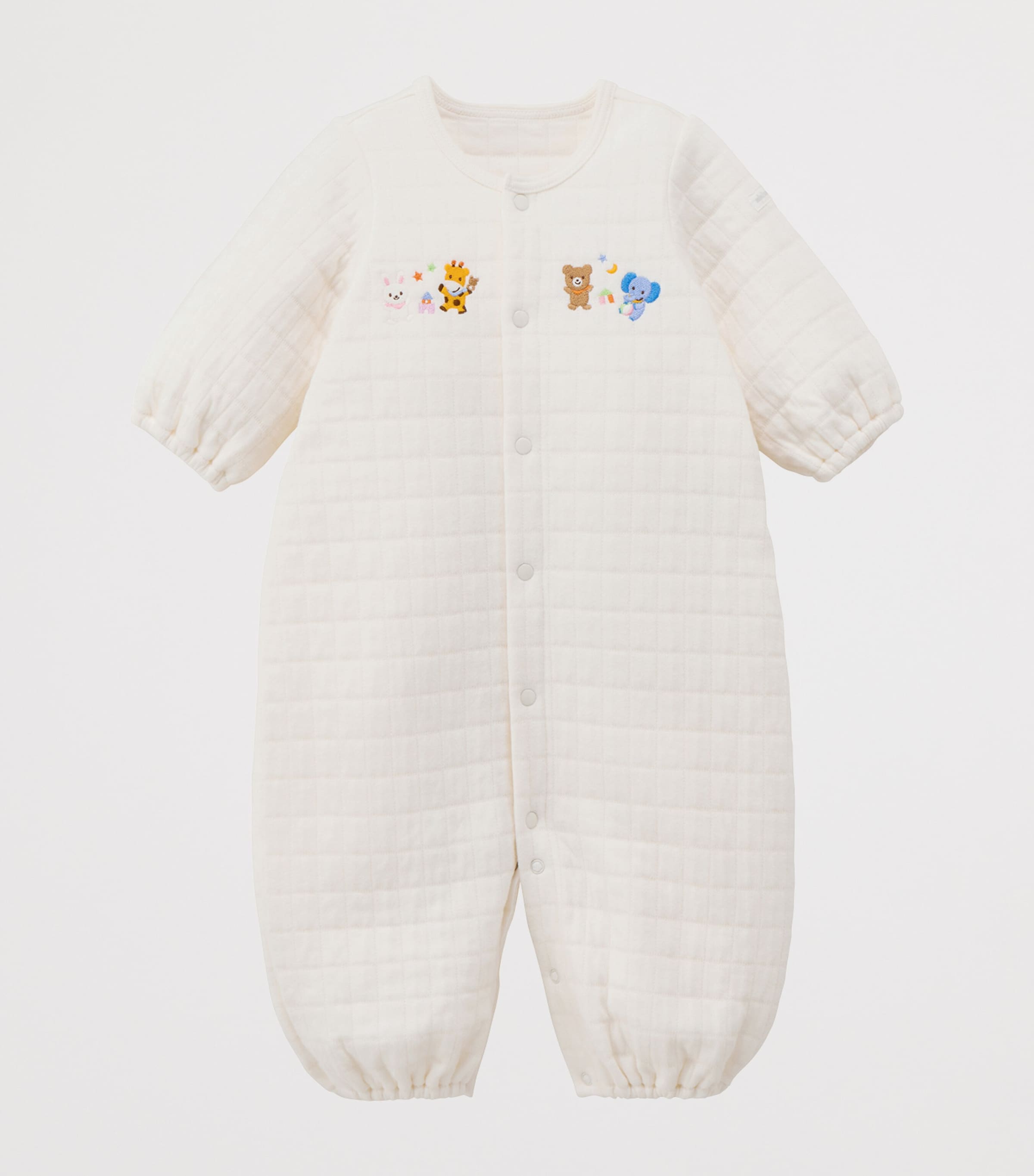 Miki House Animal Embroidered Playsuit (1 Month) Image 4