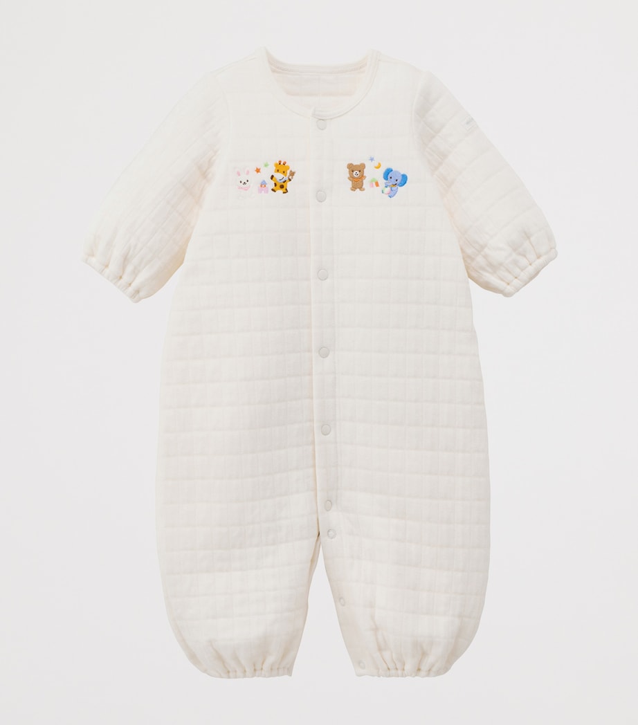 Miki House Animal Embroidered Playsuit (1 Month) Image 4