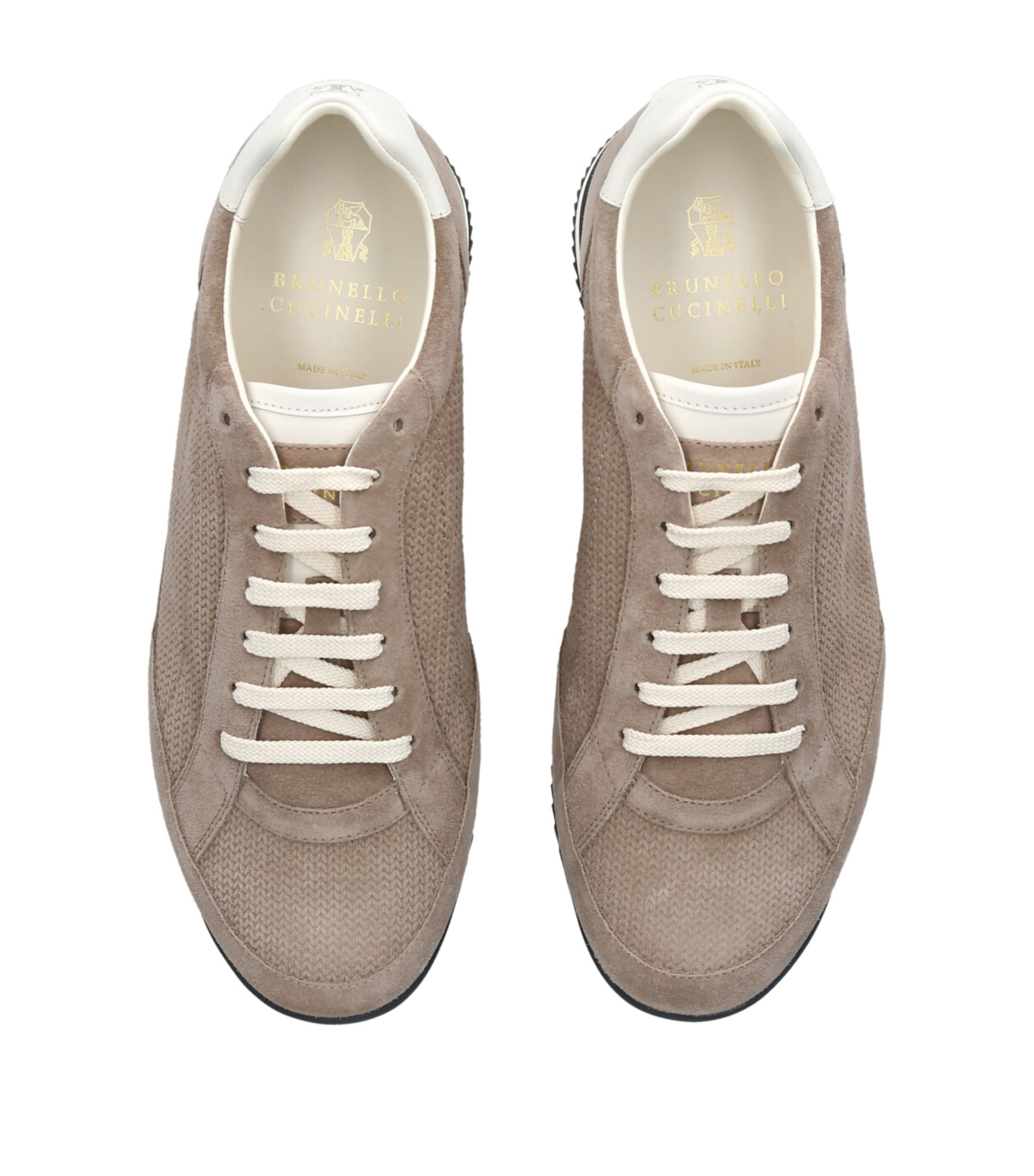 Brunello Cucinelli Suede Low-Top Sneakers Taupe Image 4