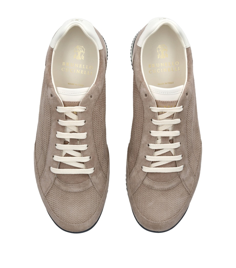 Brunello Cucinelli Suede Low-Top Sneakers Taupe Image 4