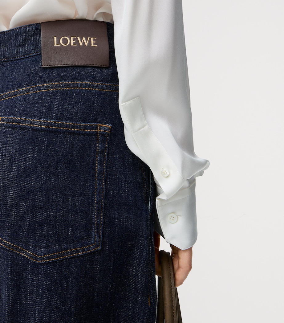 Belted Twist Jeans INDIGO BLUE Image 5