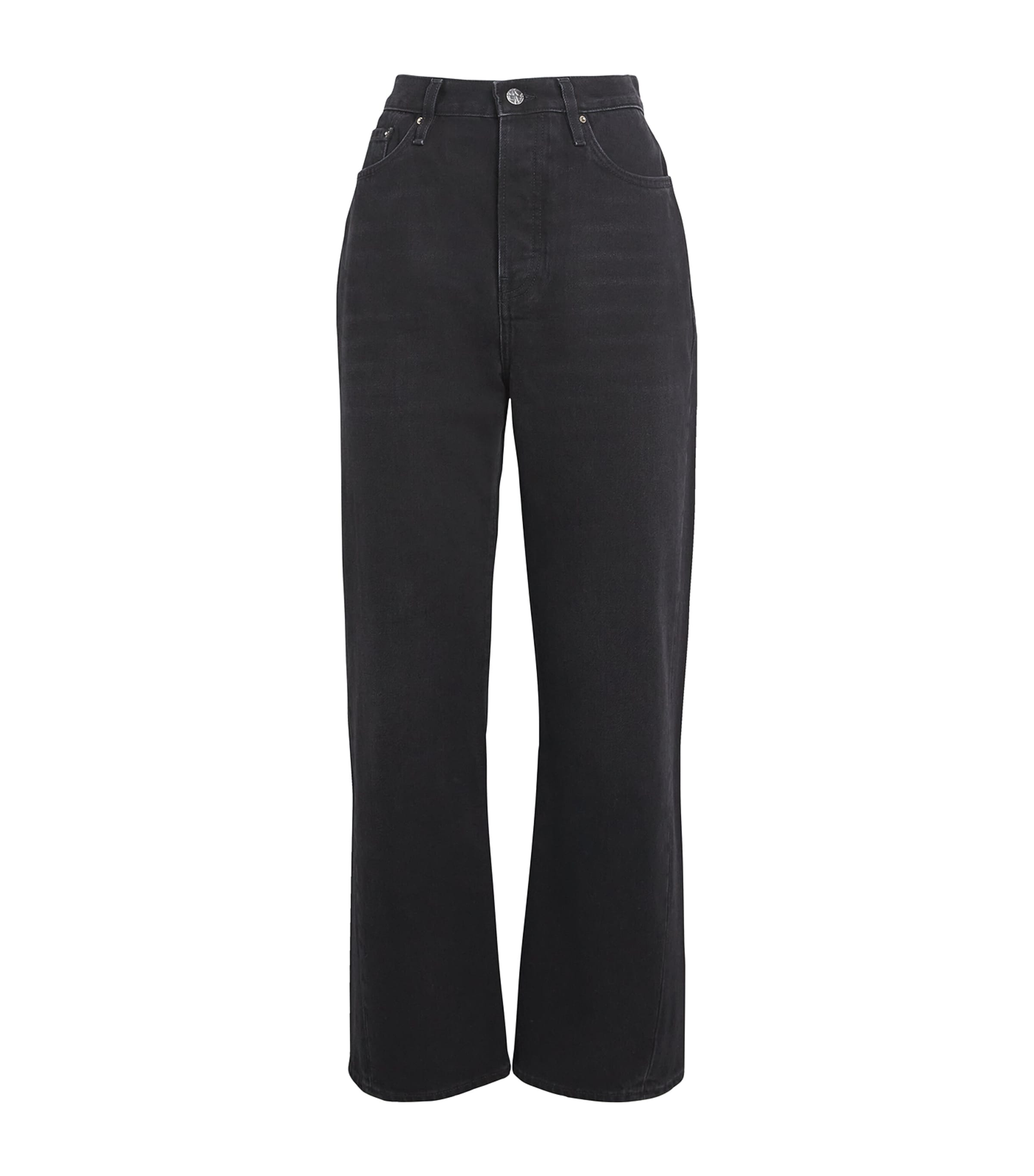 Totême Organic Cotton Twisted Seam Jeans In Black