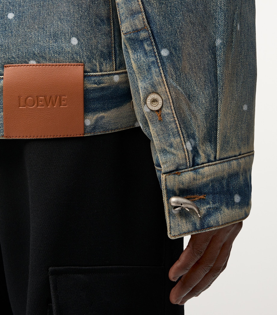 LOEWE Mens x Suna Fujita Deep Sea Denim Jacket Mid Blue Denim Image 7
