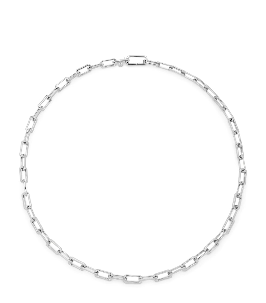 Monica Vinader Sterling Silver Alta Mini Chain Necklace Sterling Silver Image 1