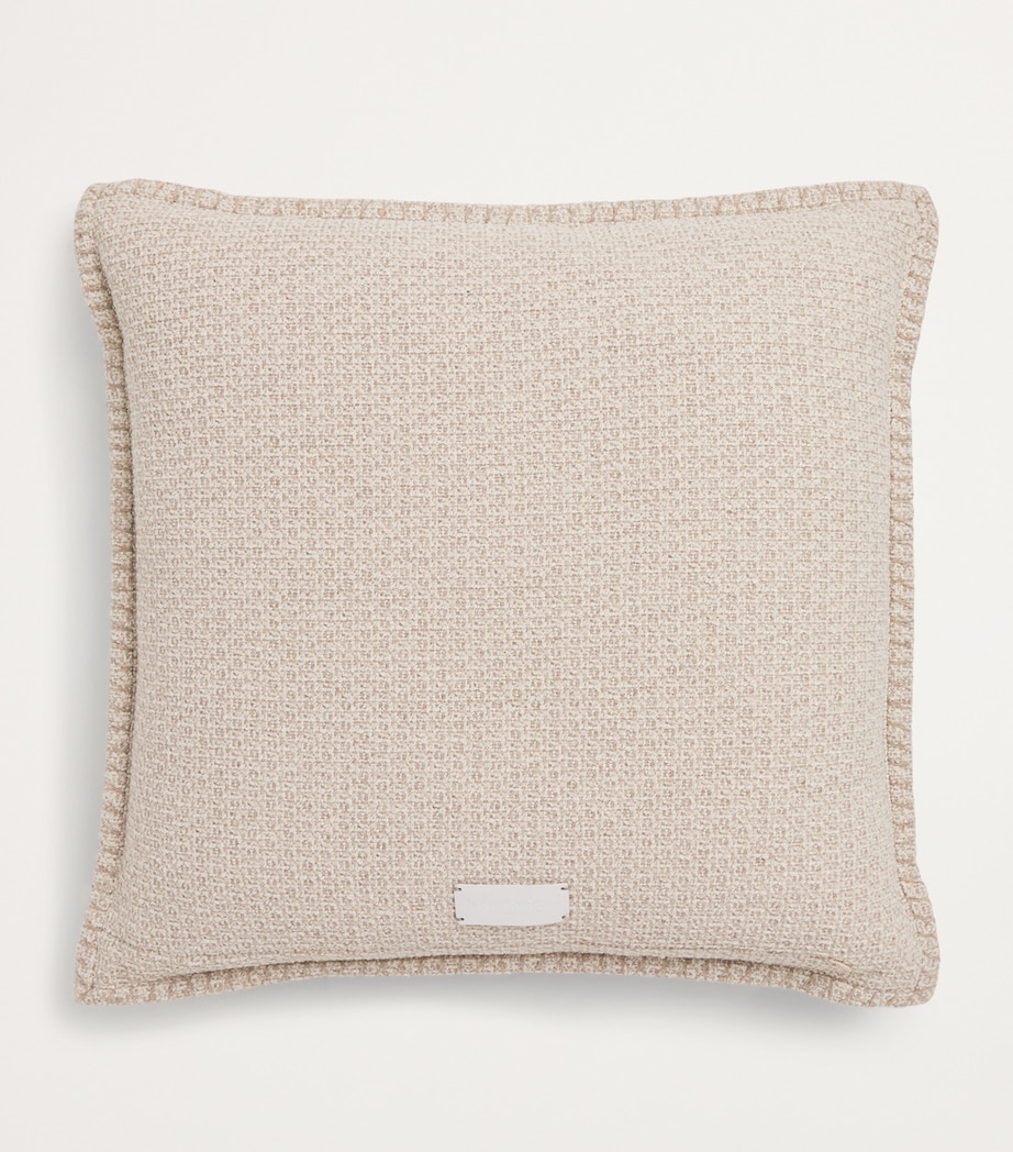 Textured Torcello Cushion (50cm x 50cm) NEUTRAL Image 2