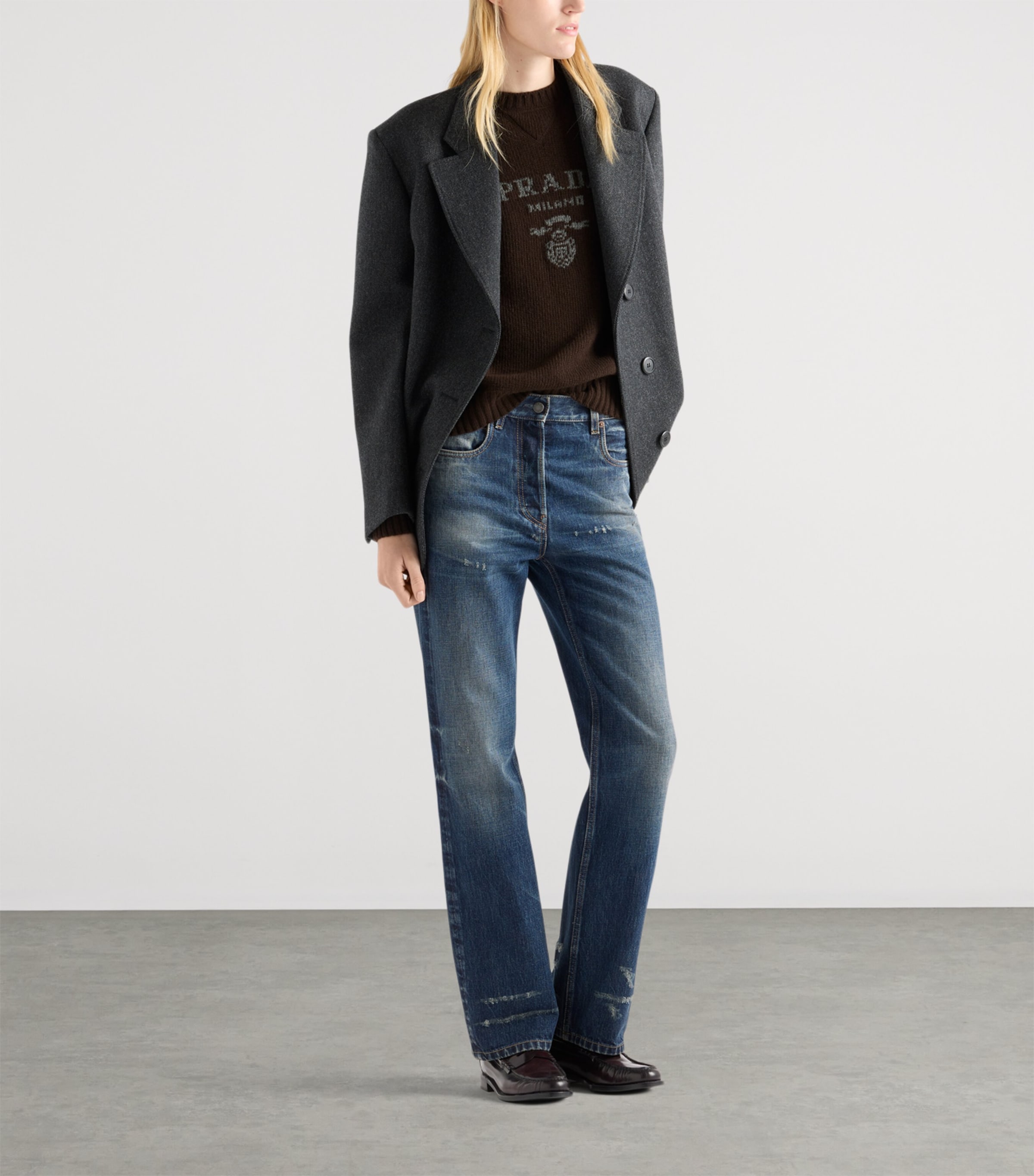 Wool-Cashmere Logo Sweater F0003 Image 2