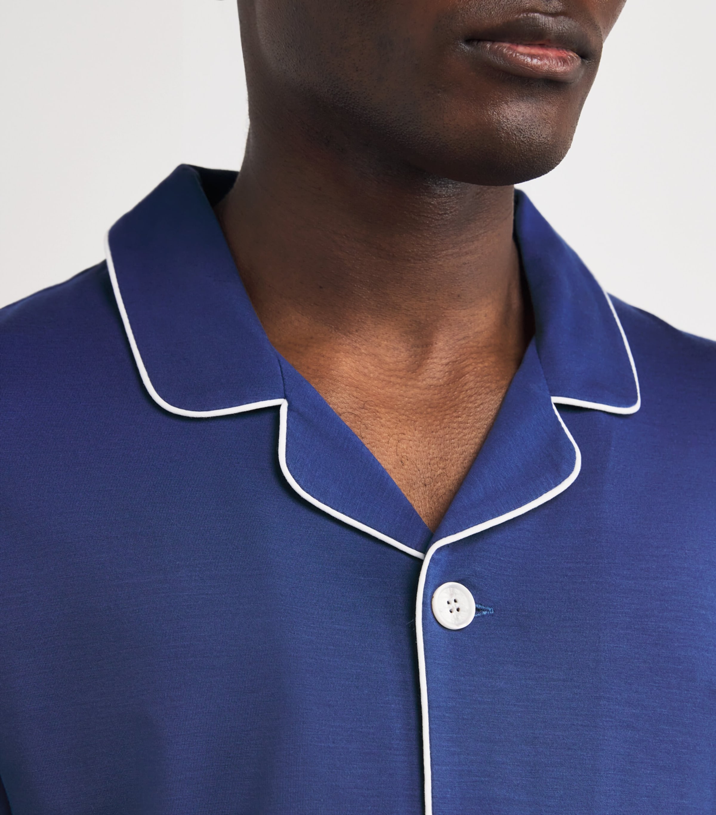 Micromodal Short Basel Pyjama Set BLUE Image 4