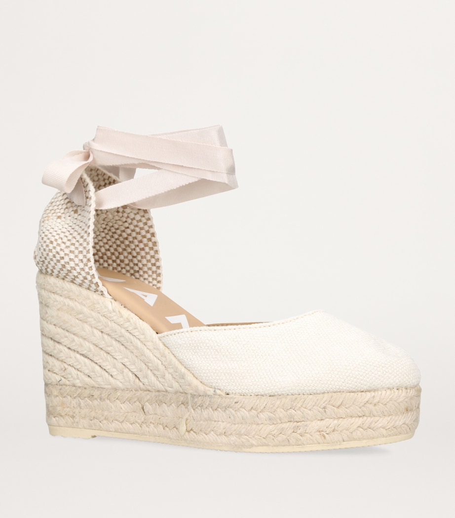 Manebi La Havana Espadrille Wedge Sandals 100 White Image 3