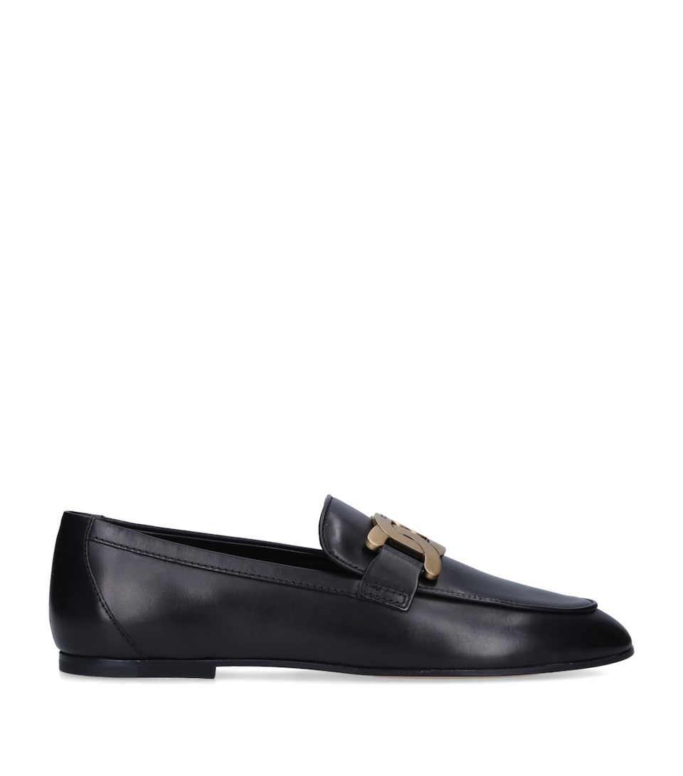 Tod's Leather Kate Loafers Black