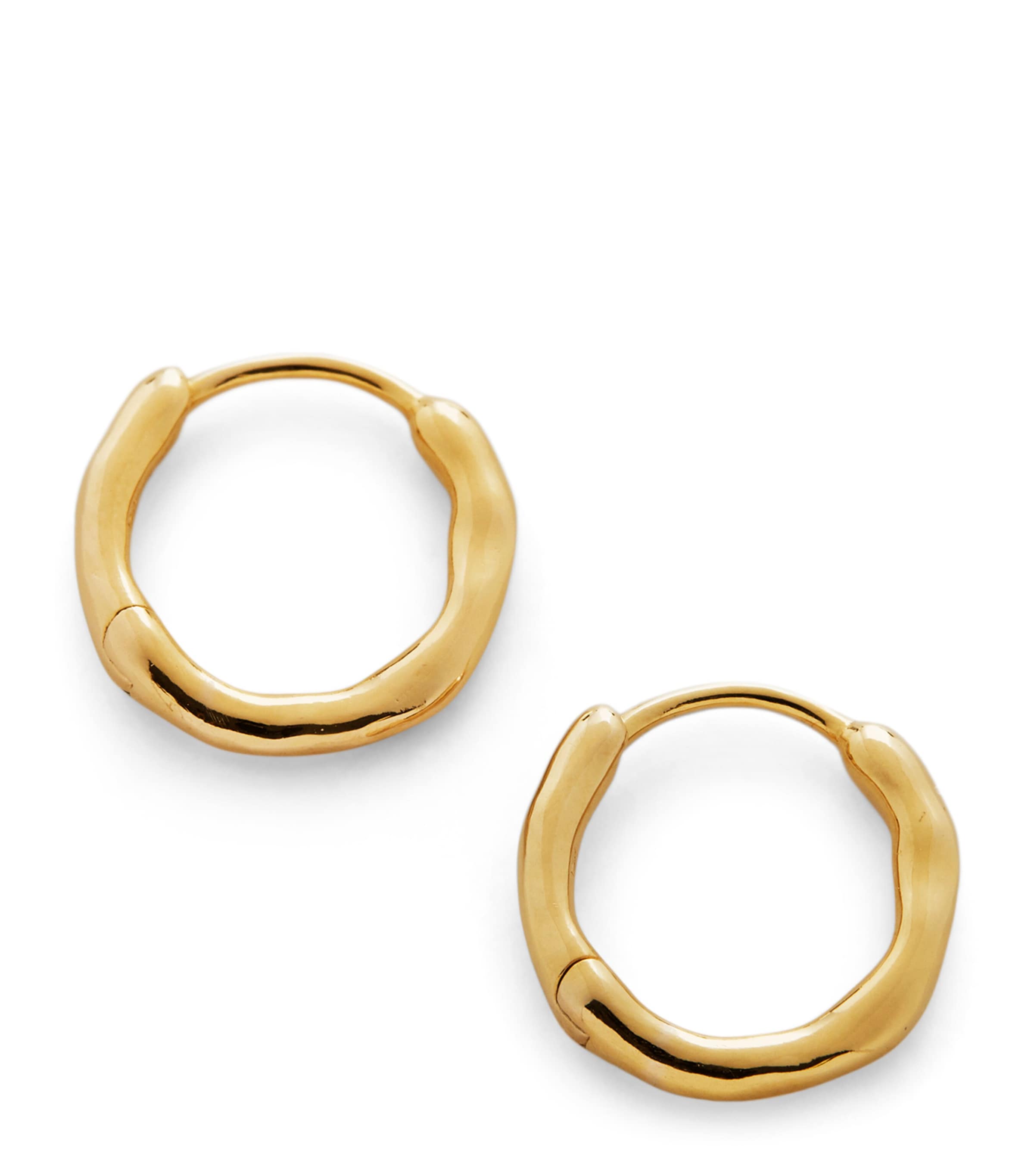 Gold Vermeil Siren Muse Wave Hoop Earrings 18K GOLD VERMEIL Image 1