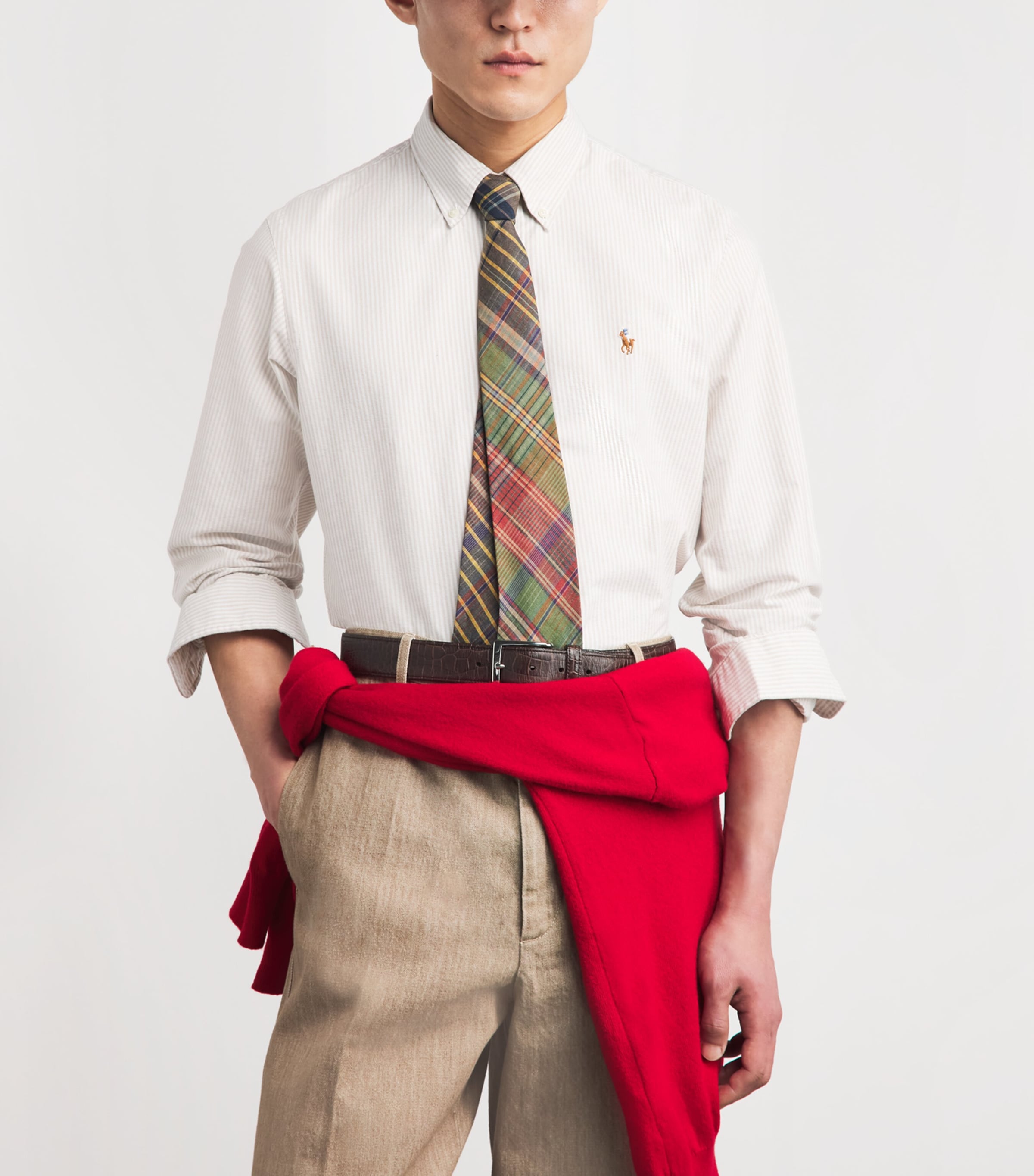 Polo Ralph Lauren Linen Tartan Tie Image 2
