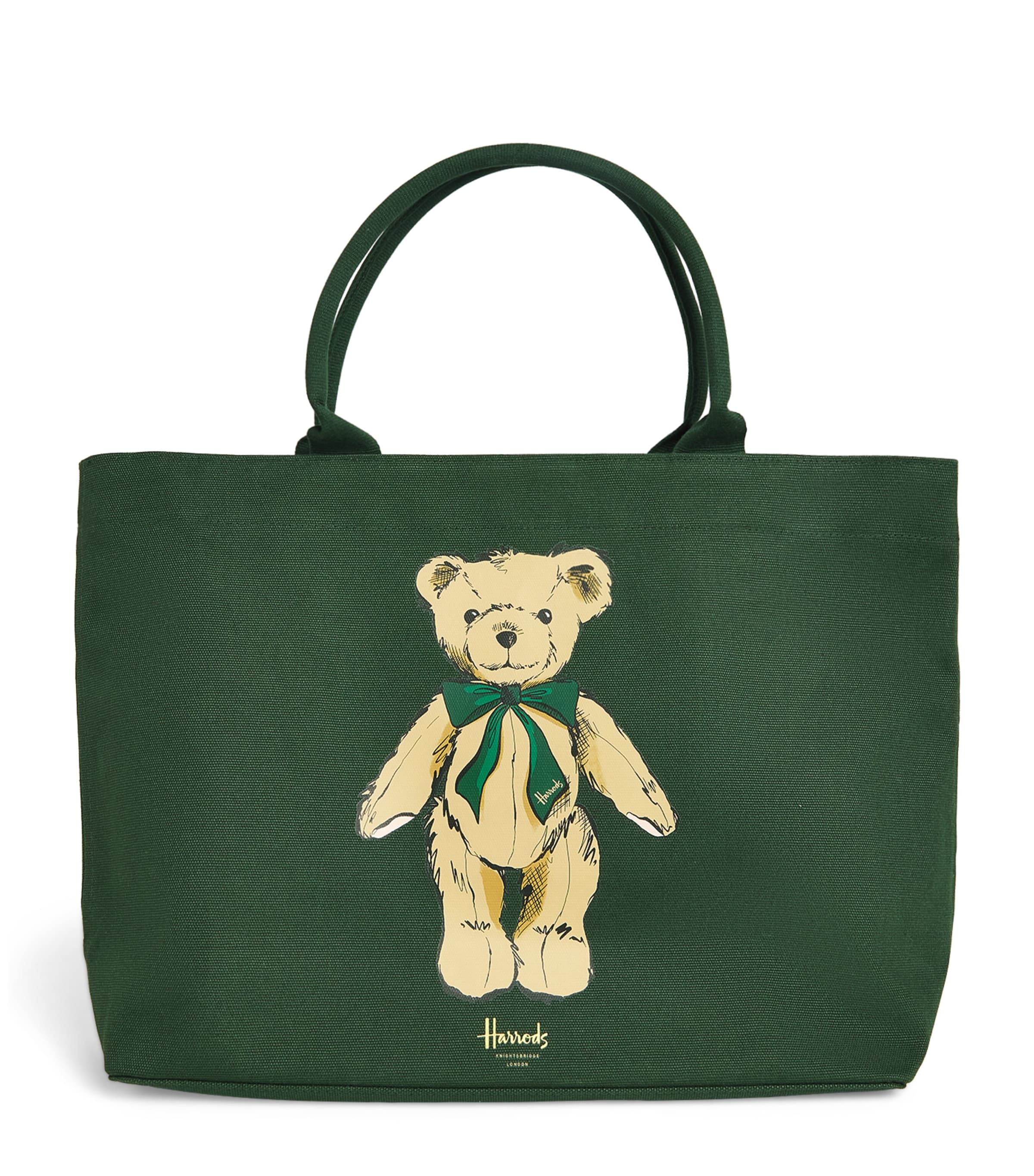 Medium Henry Bear Tote Bag GREEN Image 1