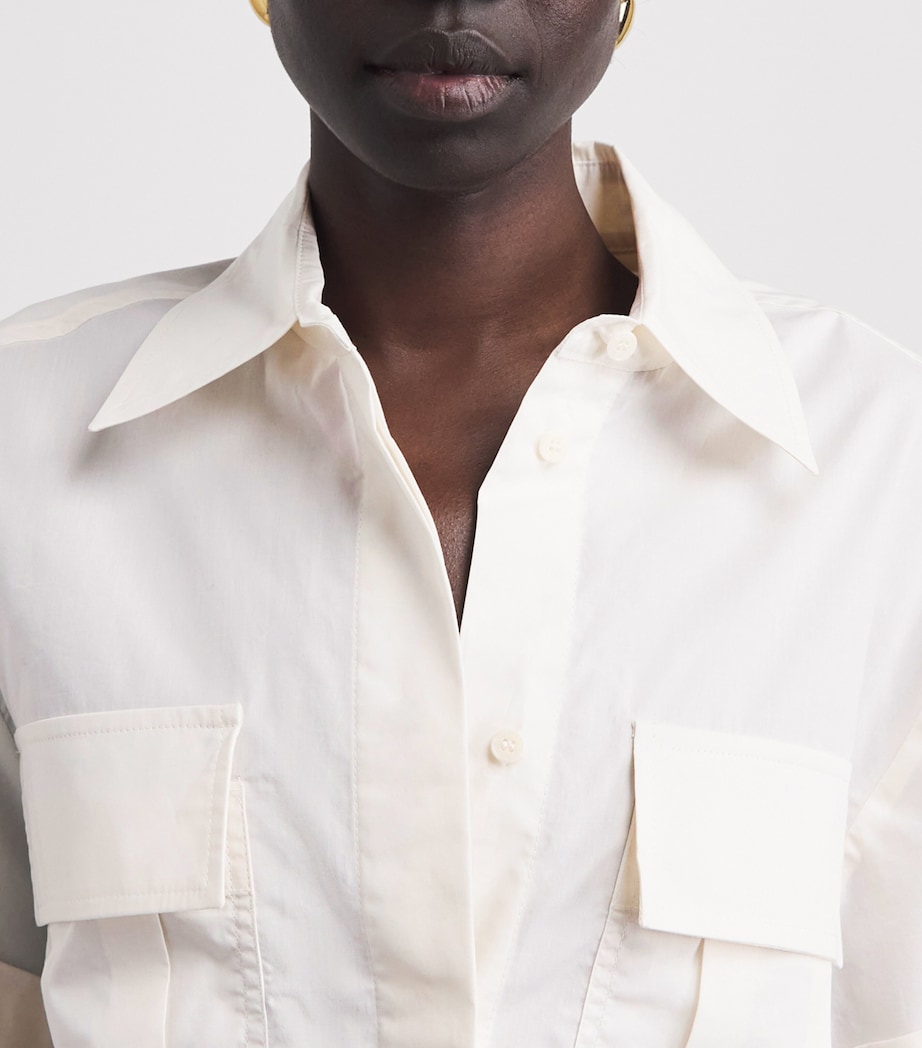 Joseph Womens Cotton Poplin Justo Shirt Wax Image 3