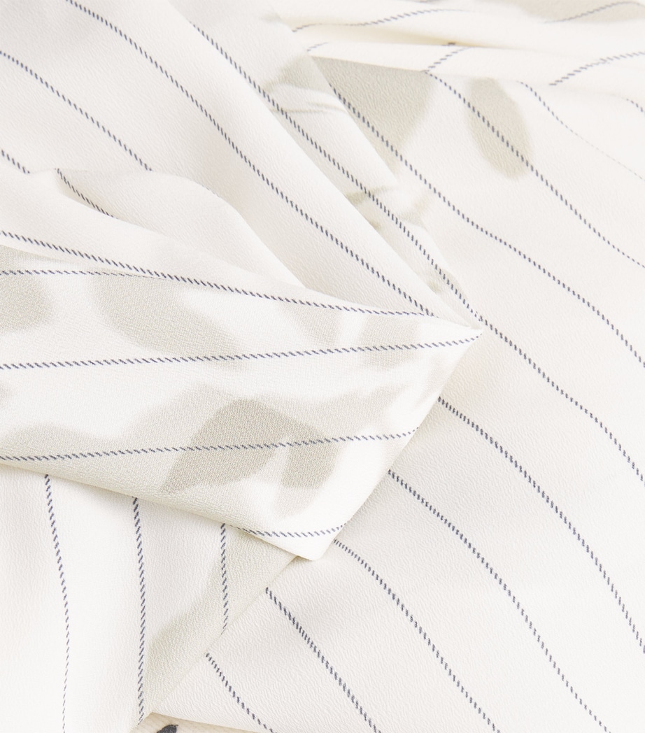 Crepe de Chine Midi Skirt CREAM Image 5