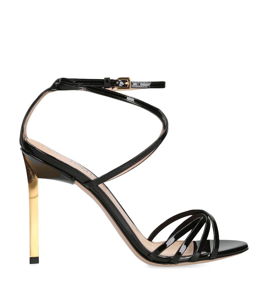 TOM FORD Patent Leather Heeled Sandals 100 Black Image 1