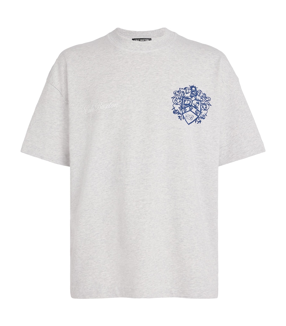 CB TEE SS COLLEGIATE CREST 210 LIGHT GREY MARL Image 1