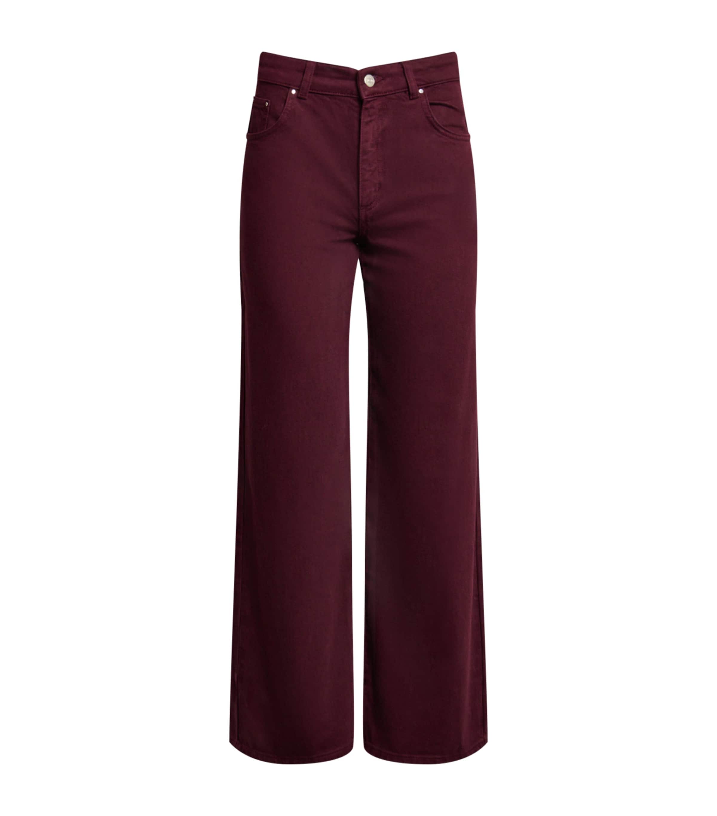 Platane Wide-Leg Jeans BURGUNDY Image 1