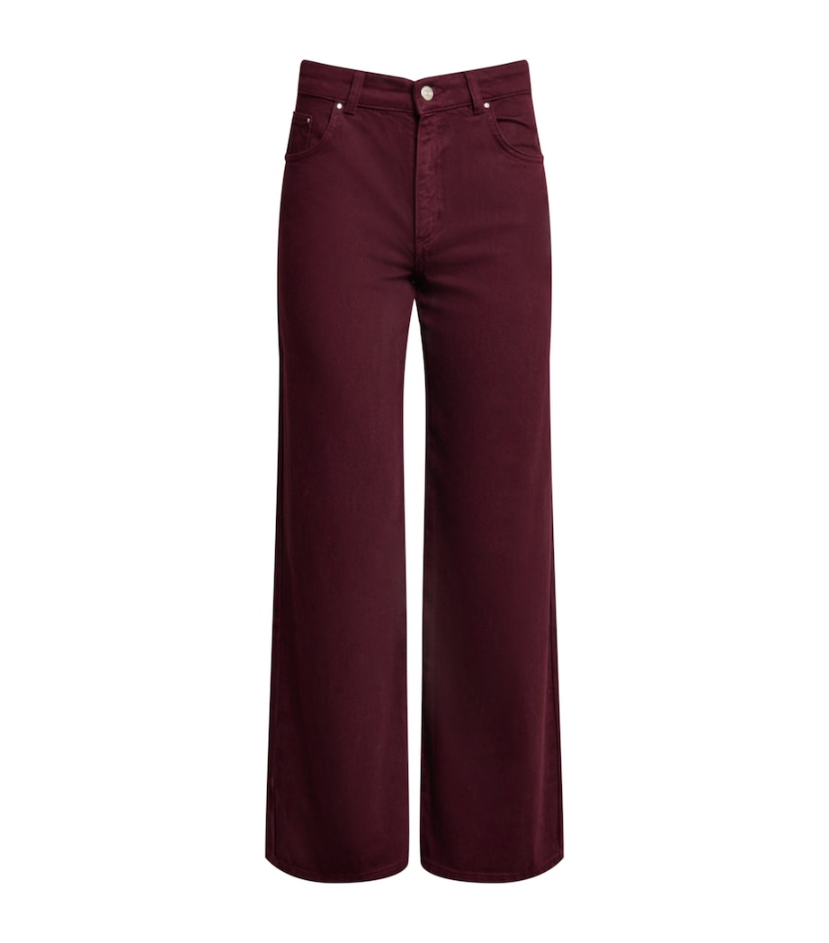 Platane Wide-Leg Jeans BURGUNDY Image 1