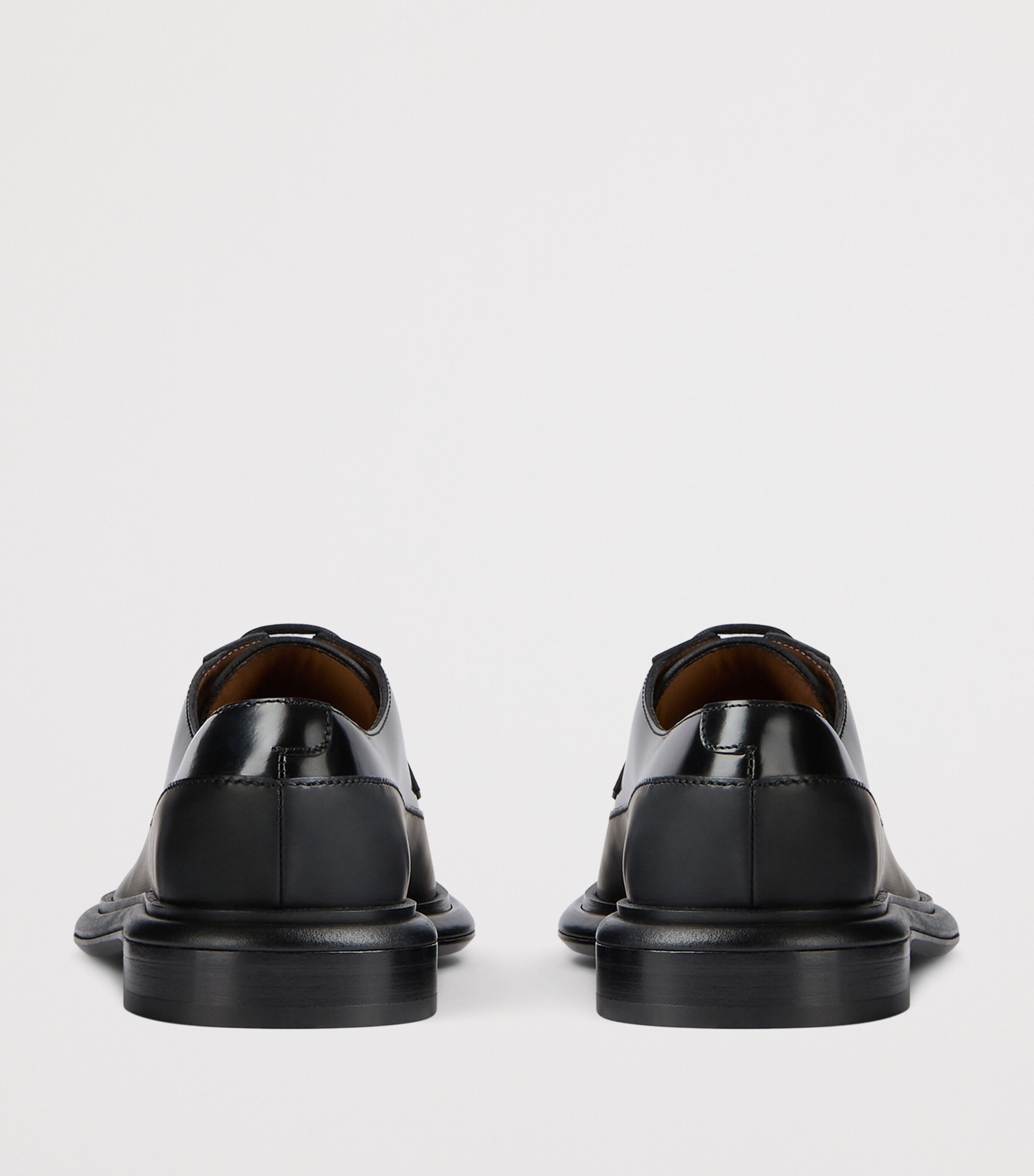 Leather Derby Shoes BLACK Image 6