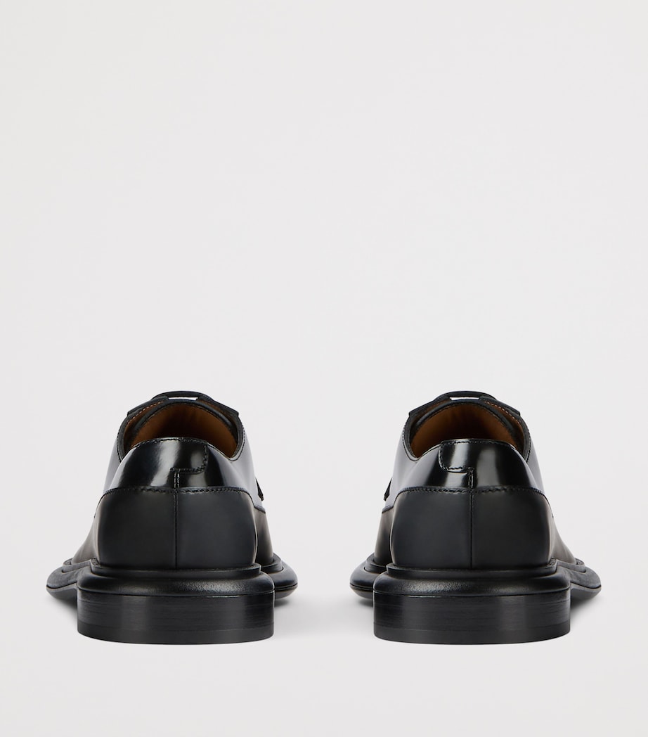 Leather Derby Shoes BLACK Image 6