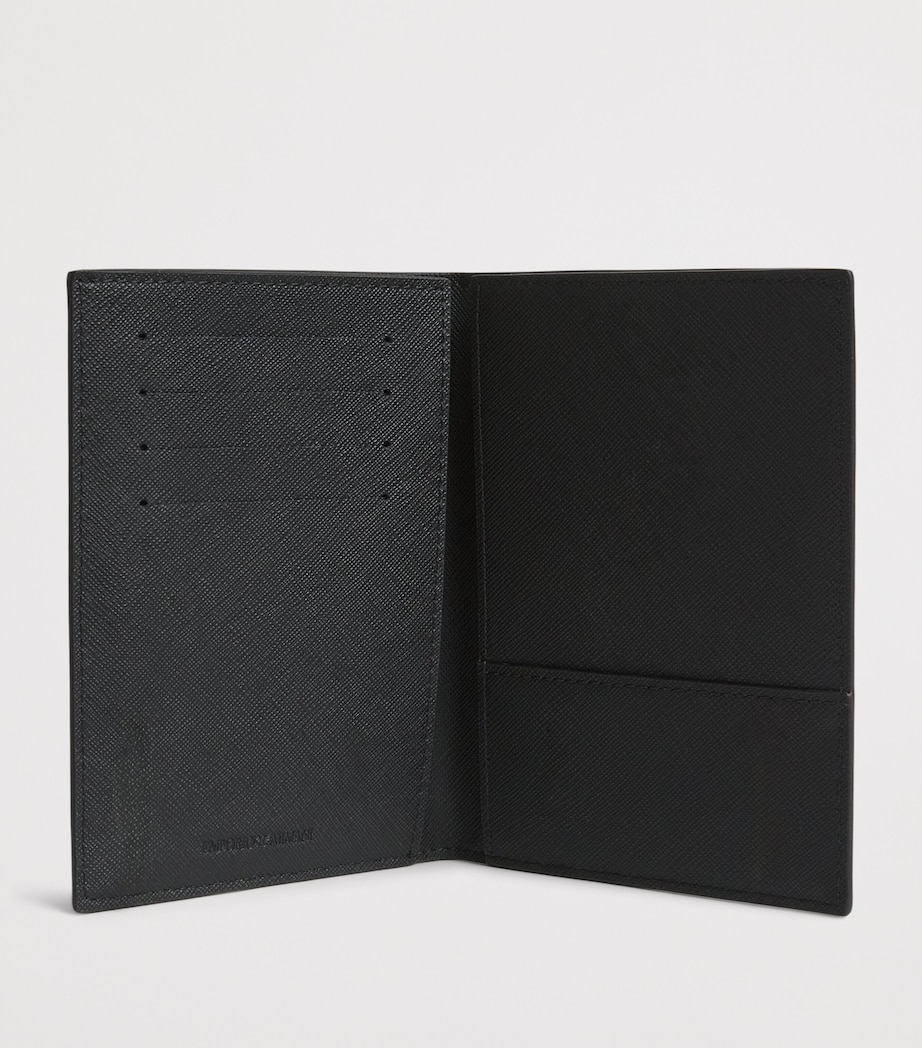 Emporio Armani Saffiano Leather Passport Holder Image 2