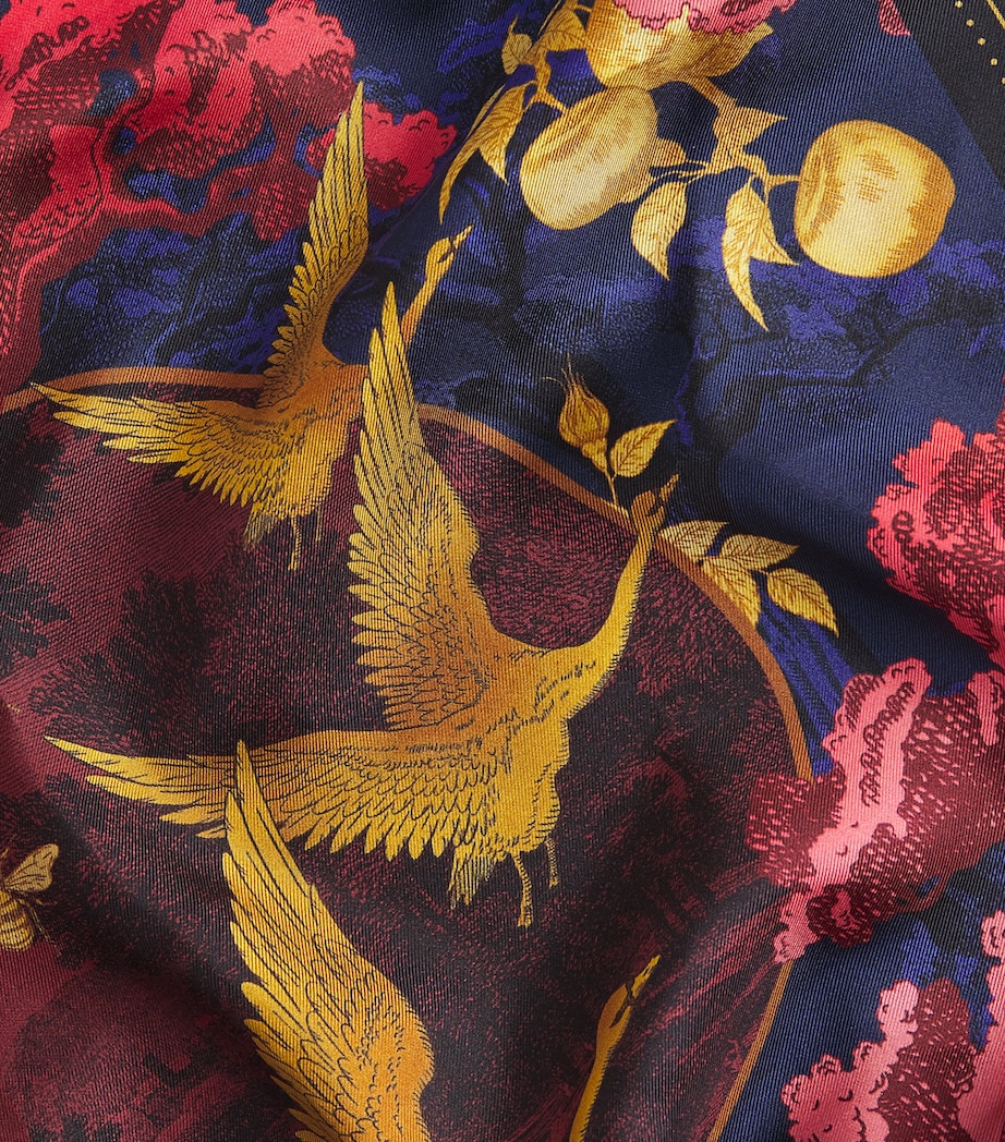 Silk Toile Square Scarf MULTI Image 6