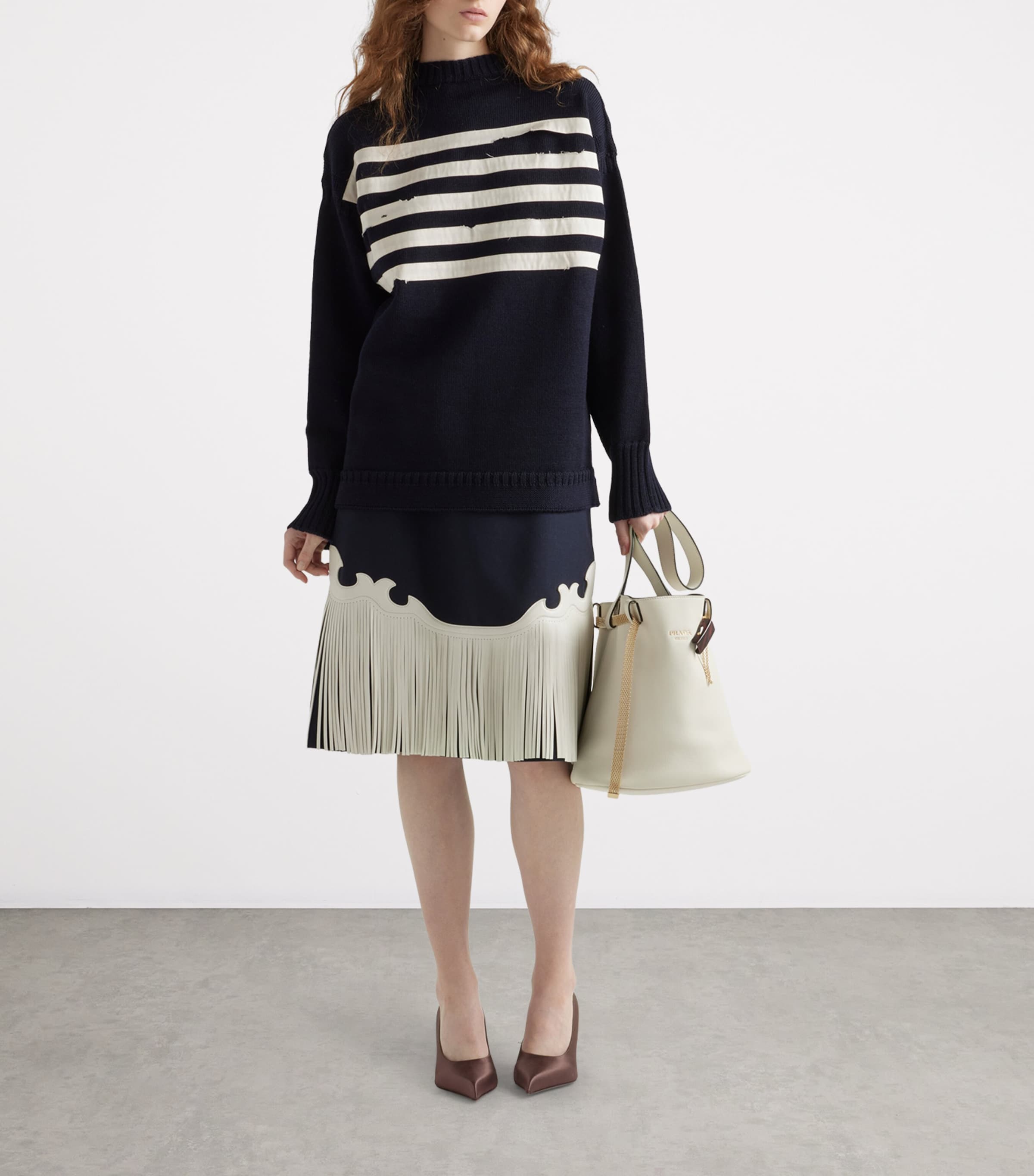 Wool Oversized Sweater F022X Image 2