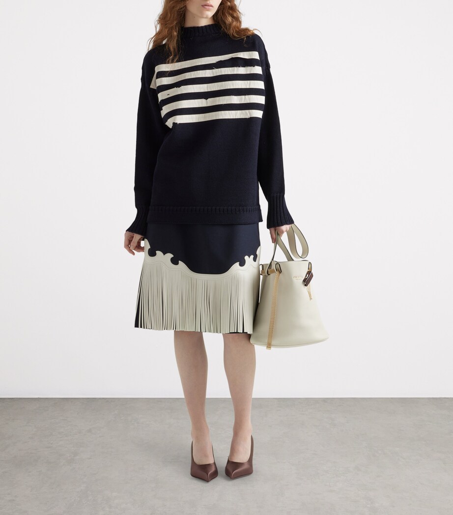 Wool Oversized Sweater F022X Image 2