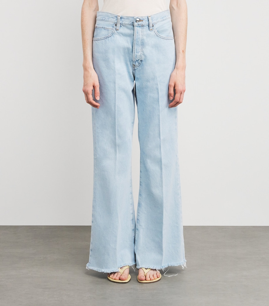 The Lax Flared Jeans WISP RAW FRAY Image 3