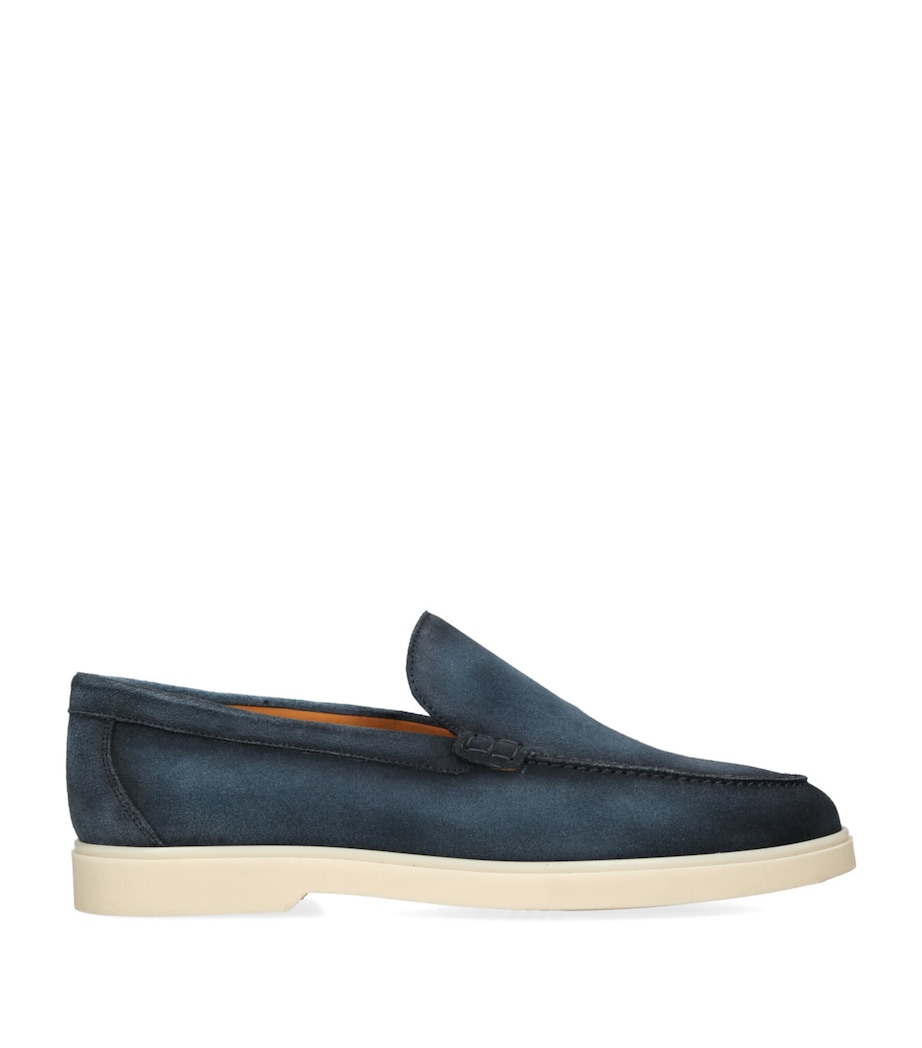Leather Paraiso Loafers NAVY Image 1