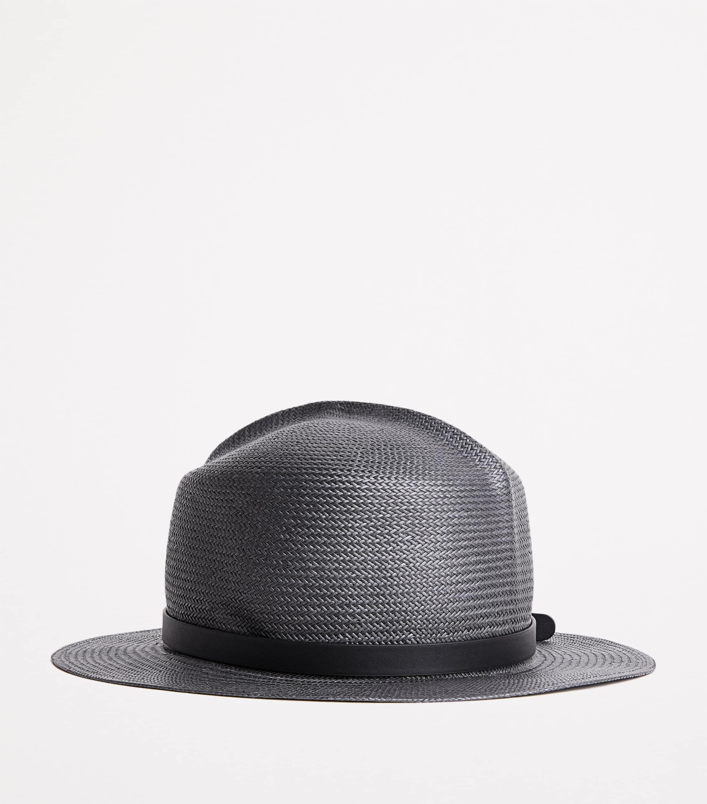 Weekend Max Mara Leather-Band Fedora Hat Black Image 3