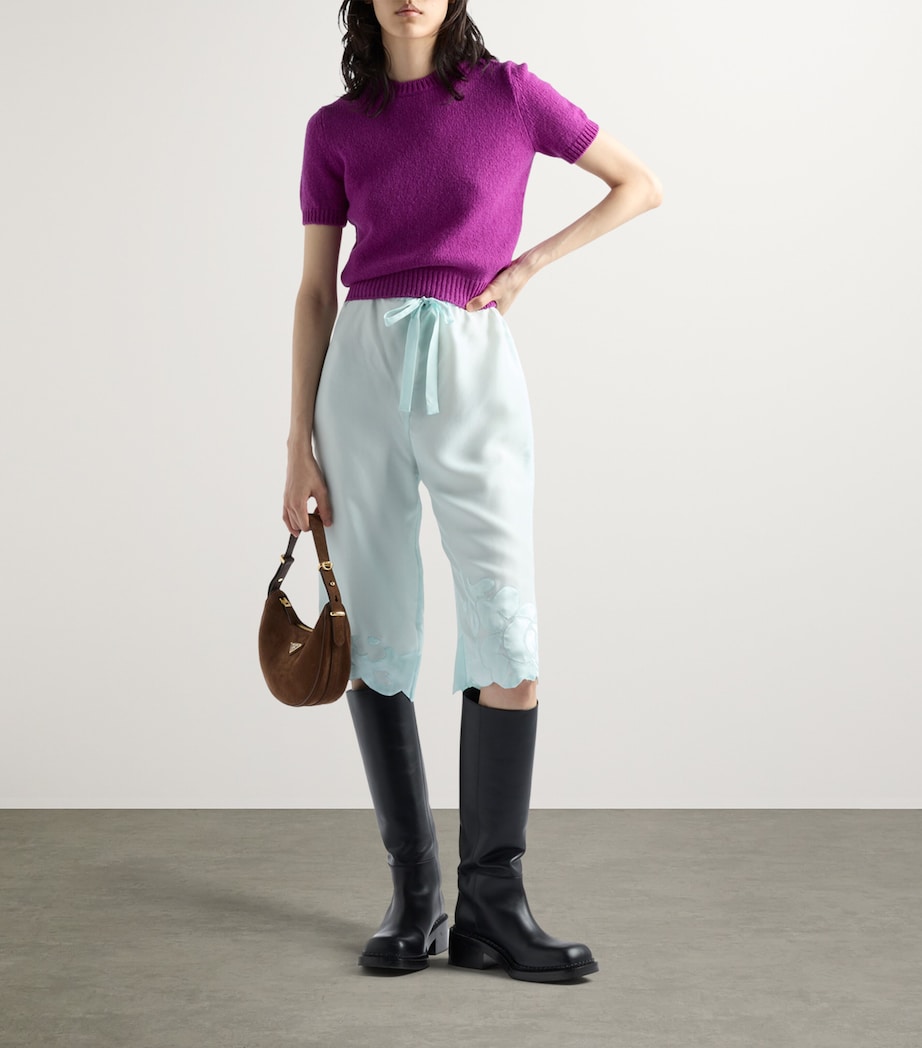 Prada Suede Arqué Shoulder Bag Image 2