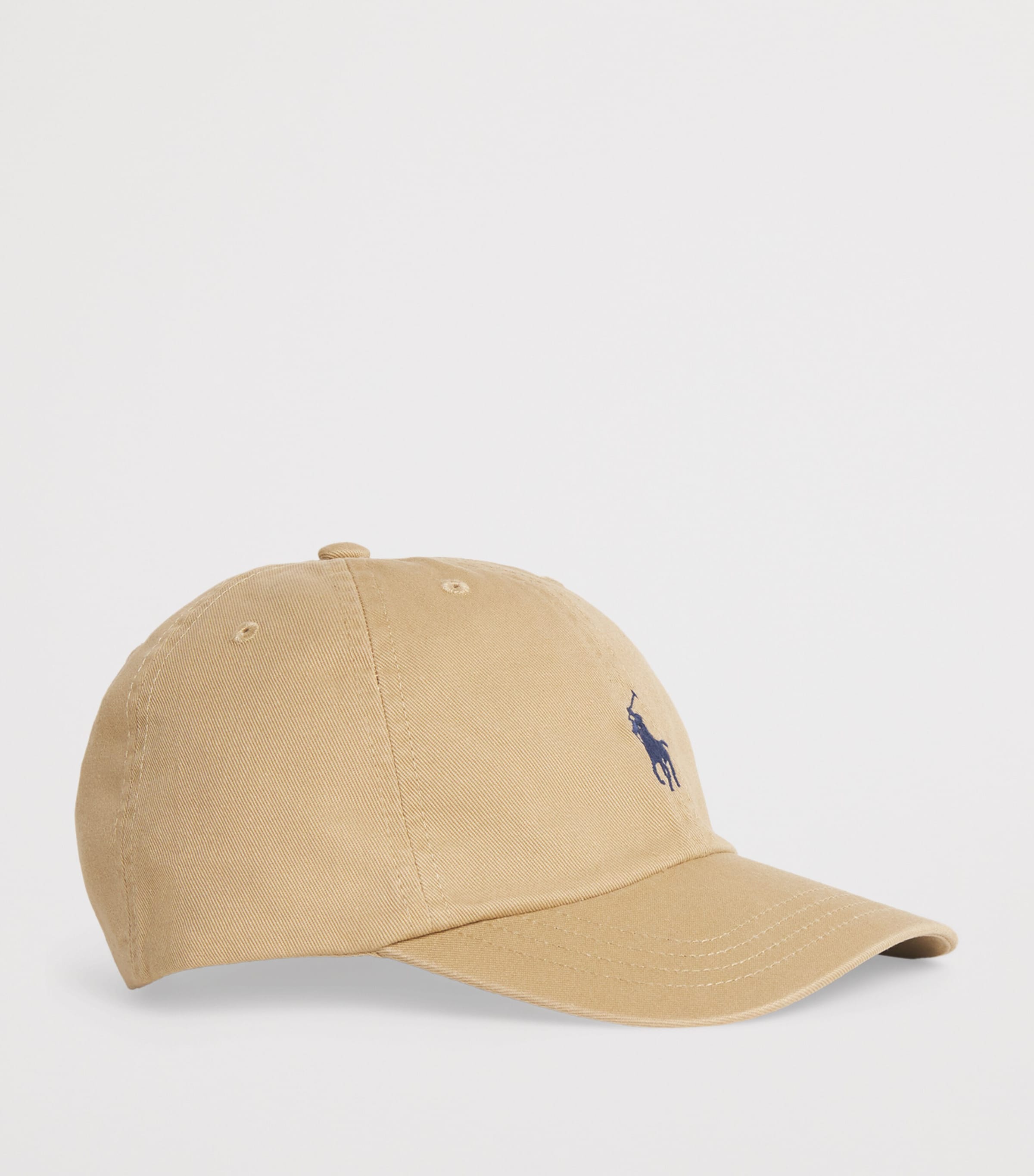 Cotton Polo Pony Baseball Cap CLASSIC KHAKI Image 2