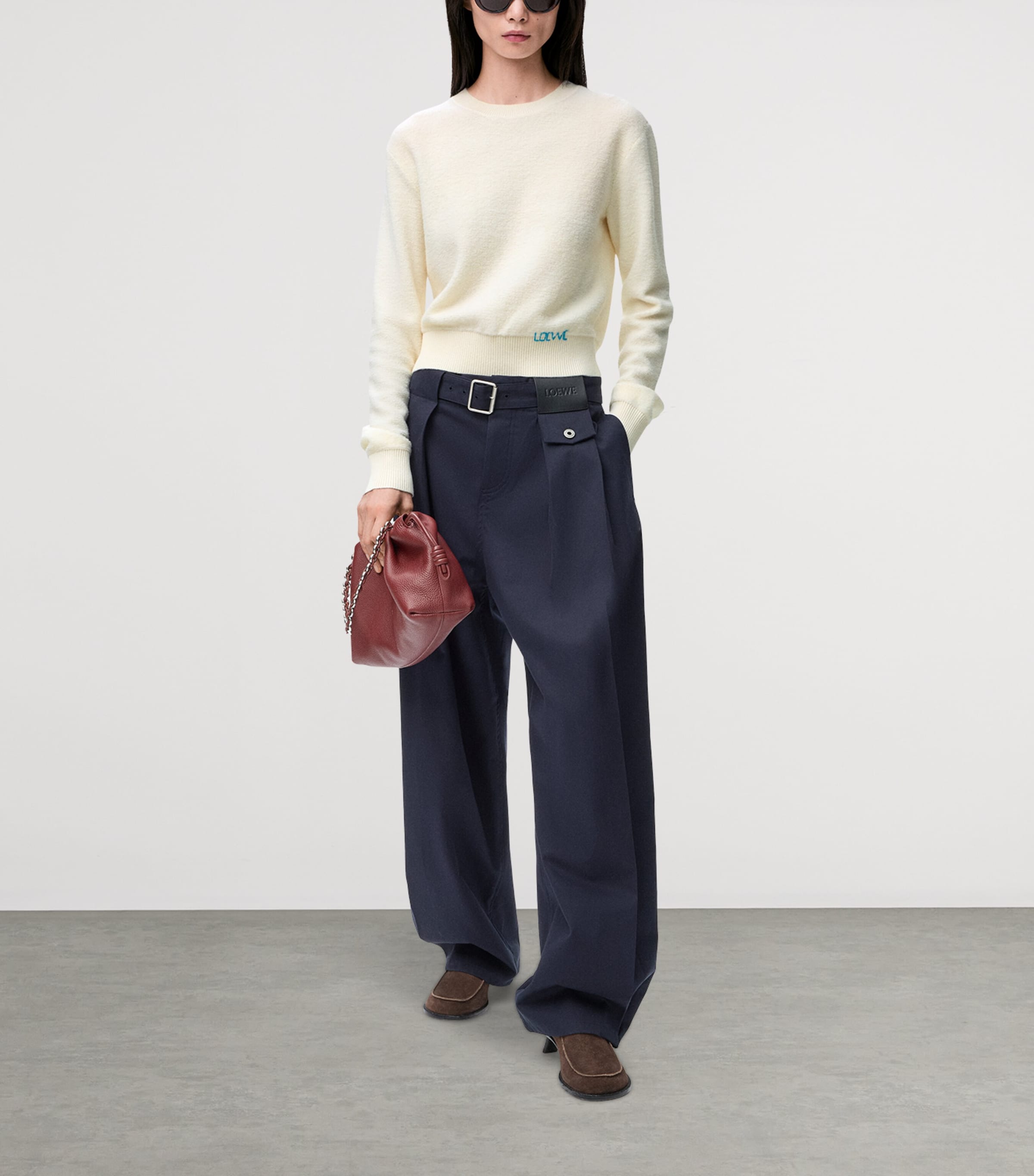 Wool-Blend Embroidered Sweater ECRU Image 2