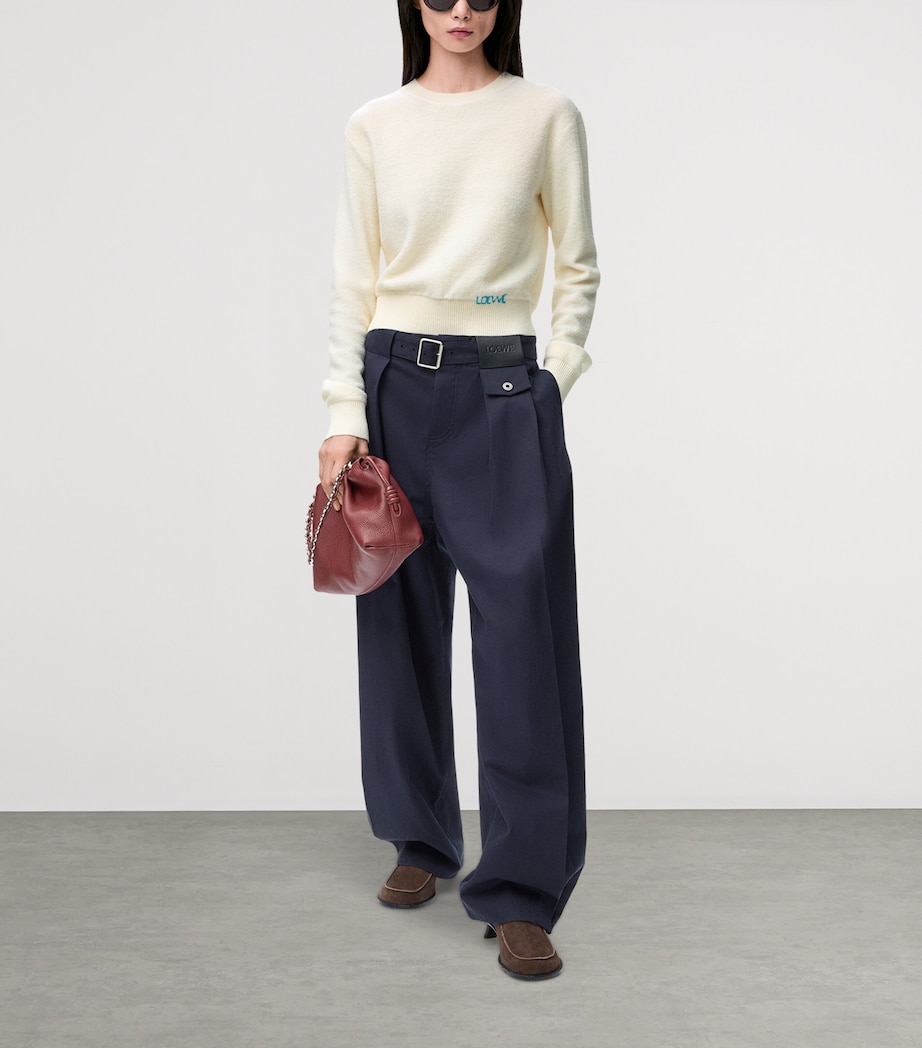 Wool-Blend Embroidered Sweater ECRU Image 2