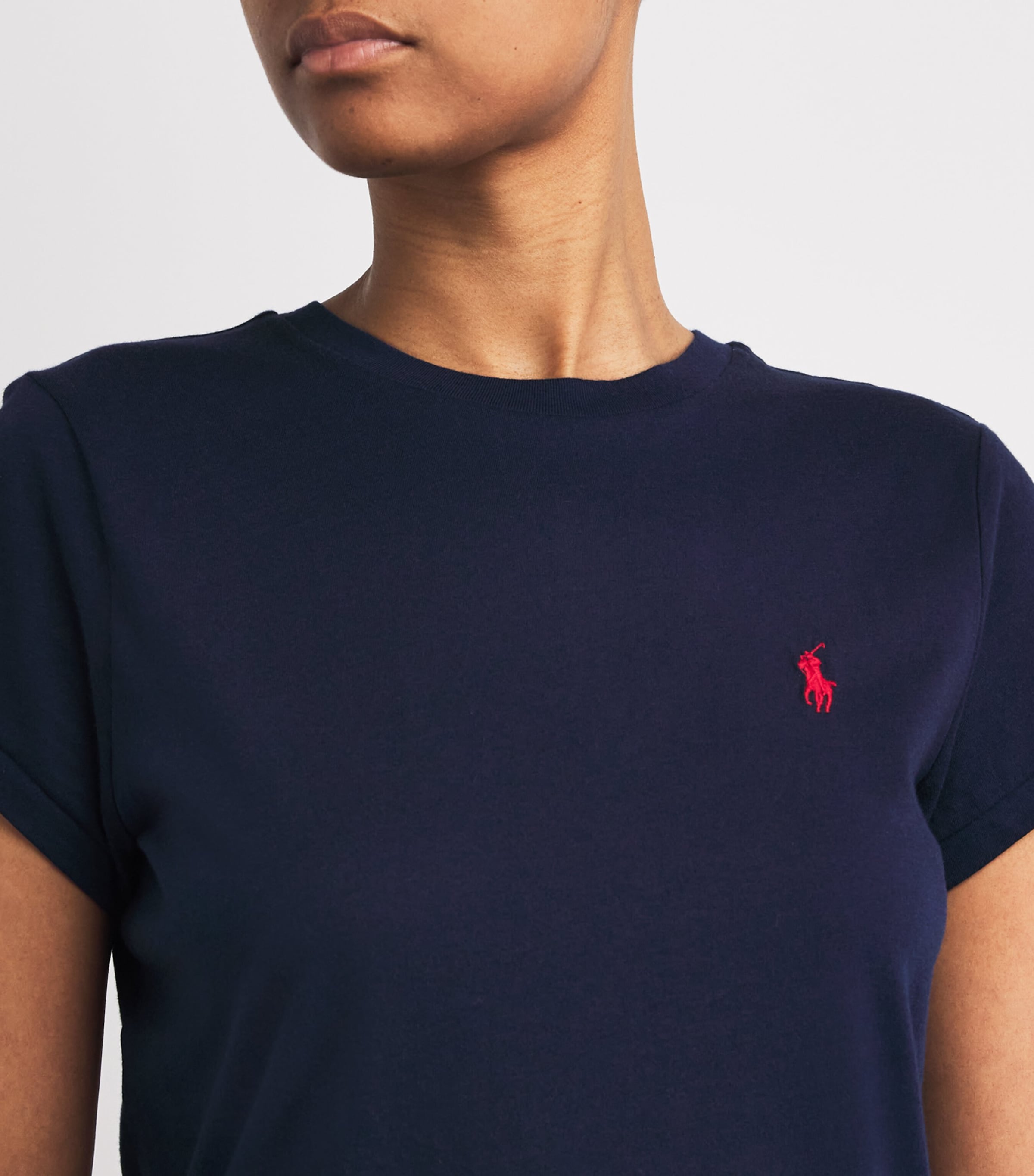 Cotton Polo Pony T-Shirt CRUISE NAVY Image 6