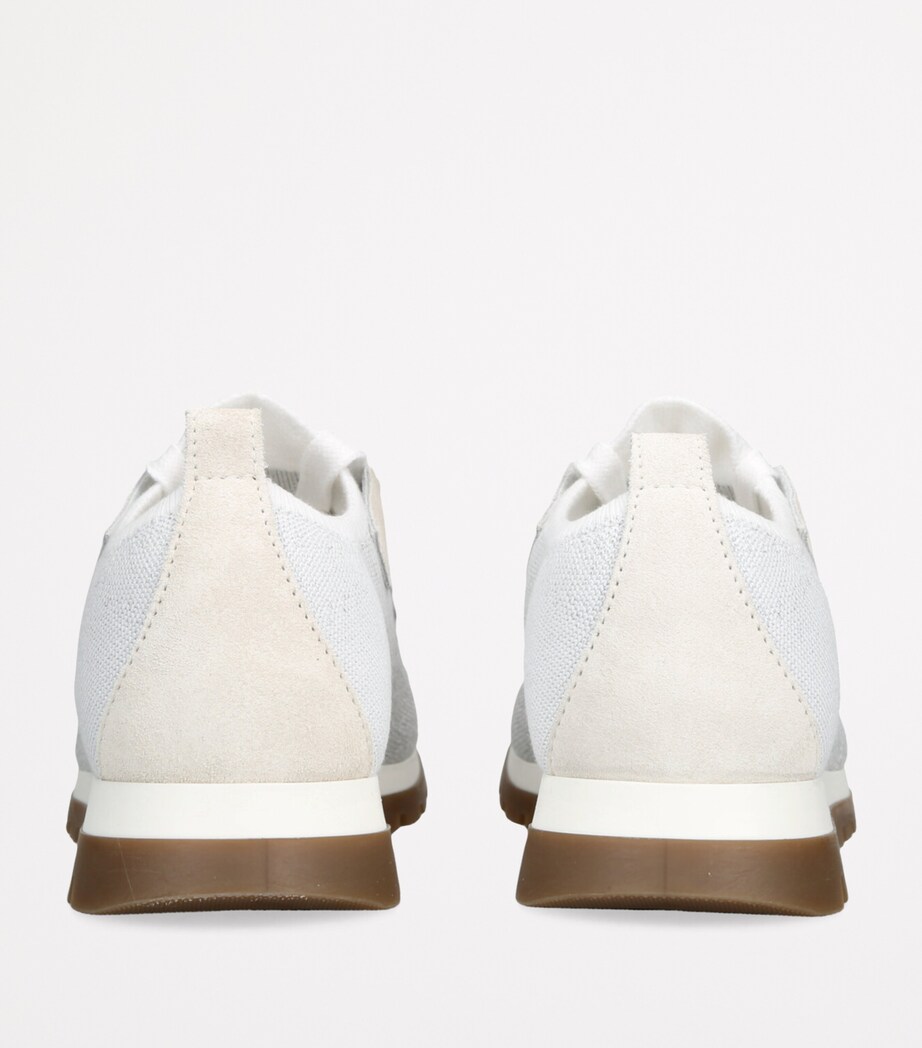 Brunello Cucinelli Kids Knitted Monili-Embellished Sneakers White/oth Image 2